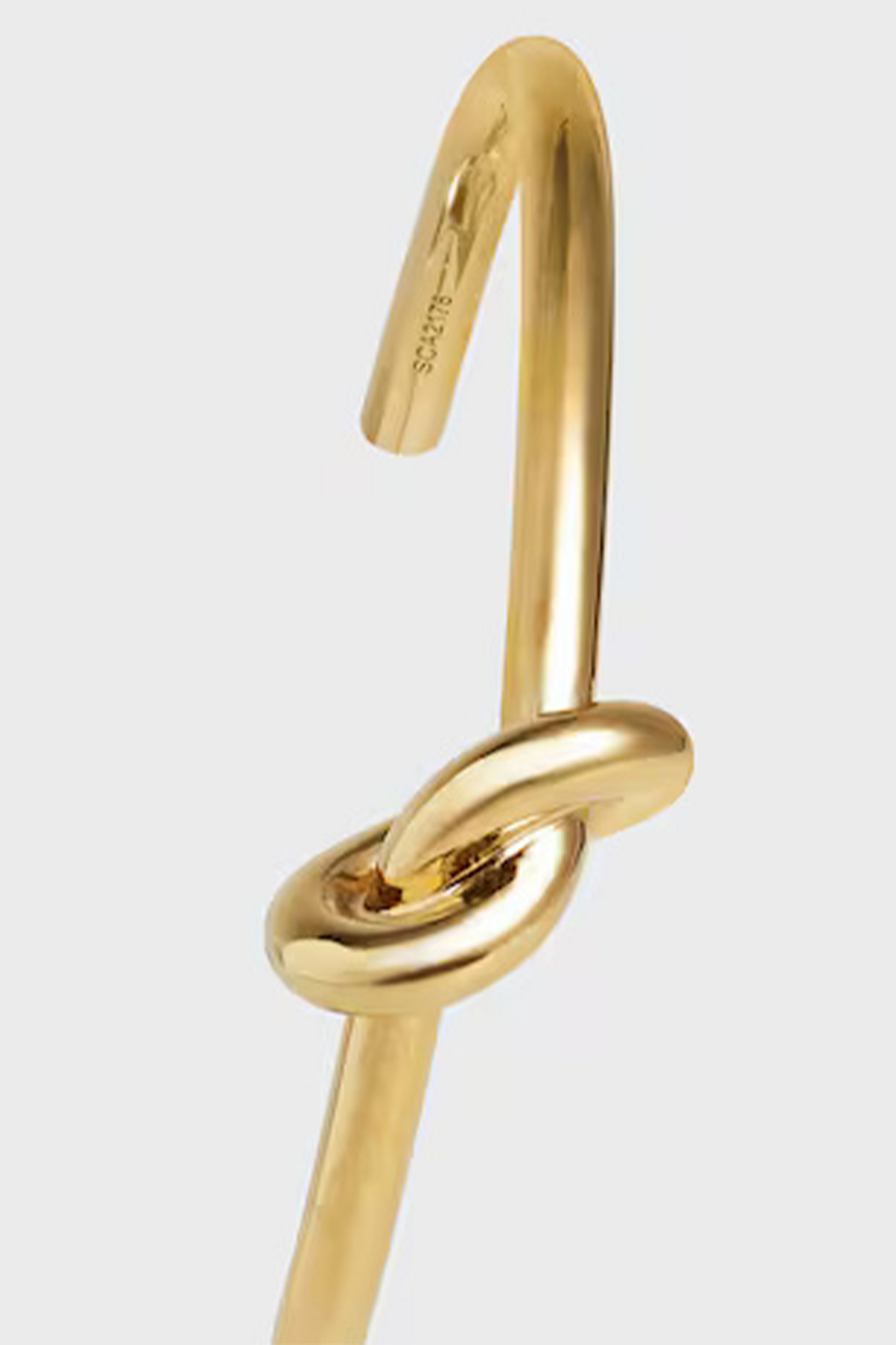 Knot Extra-thin Bracelet in Brass with Gold Finish