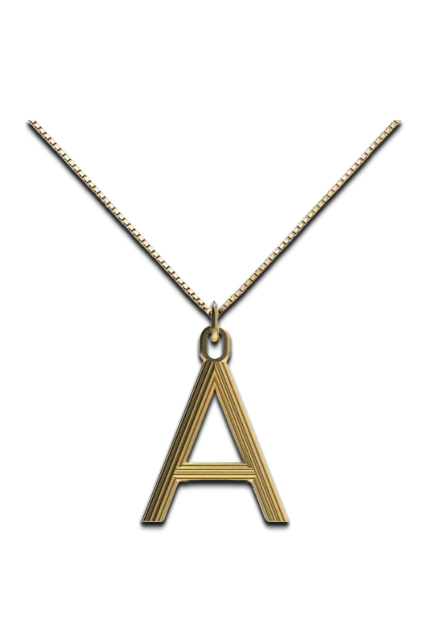 Large Gold Alphabet Charm