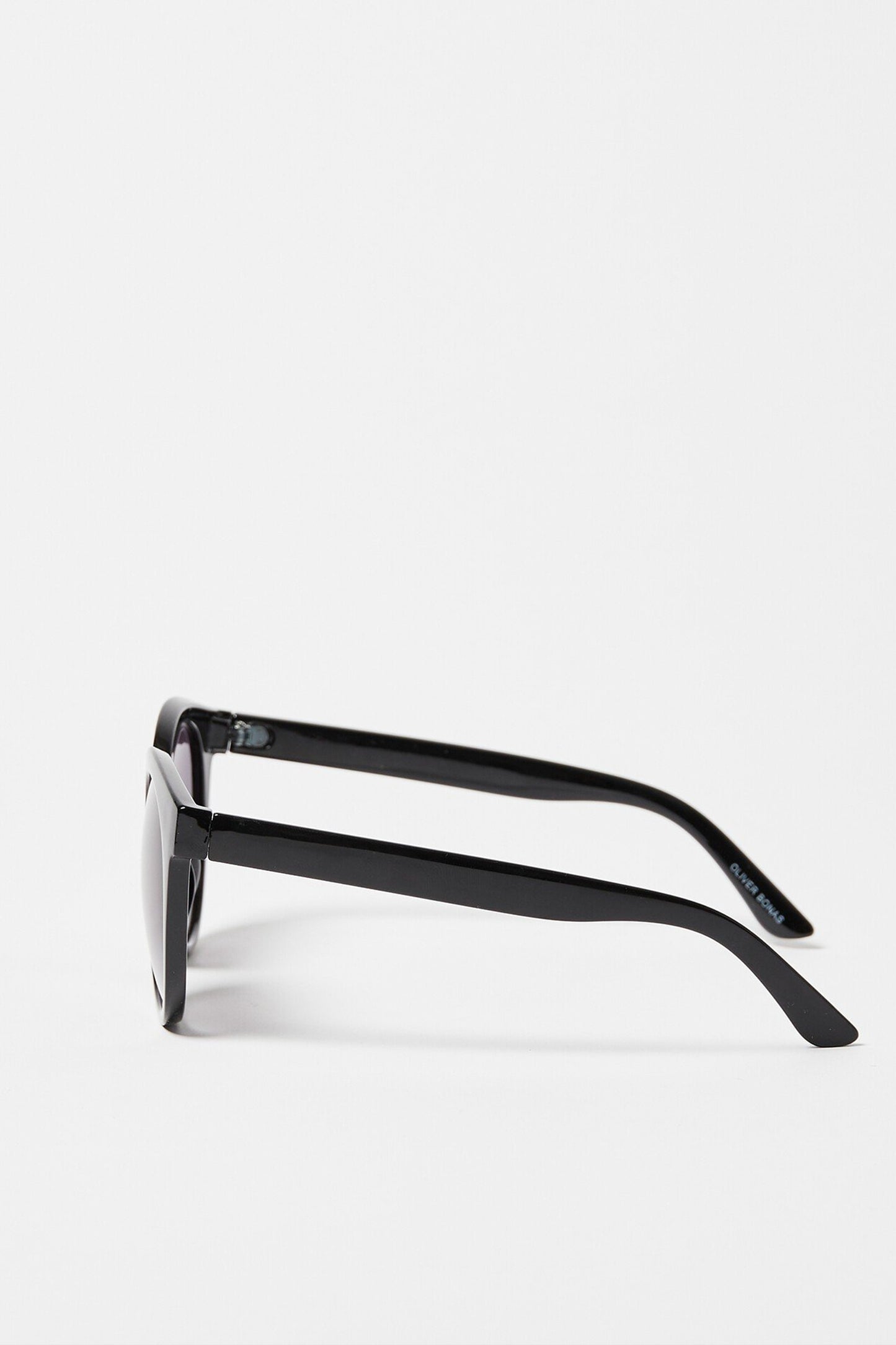 Black Preppy Round Sunglasses