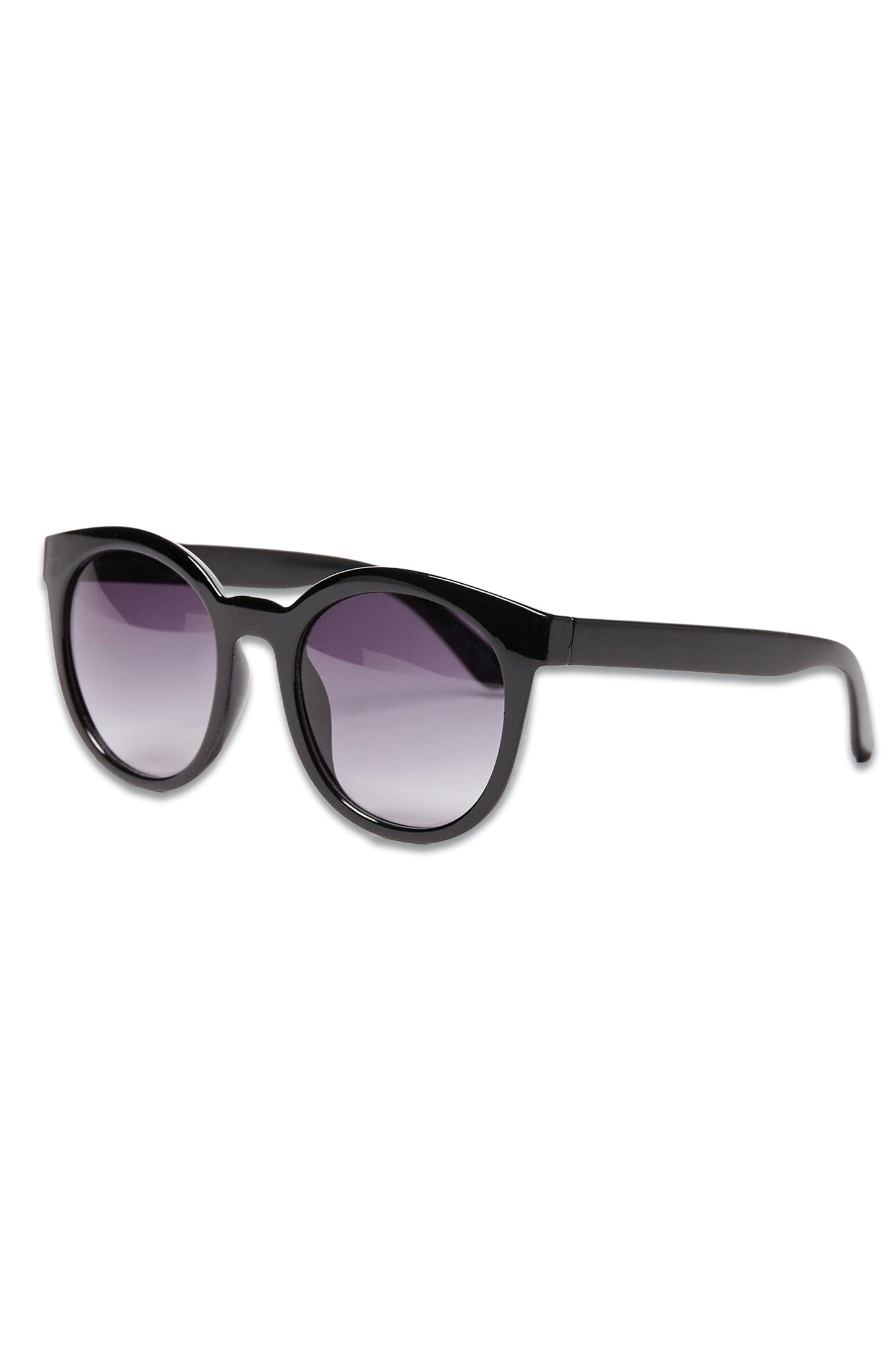 Black Preppy Round Sunglasses