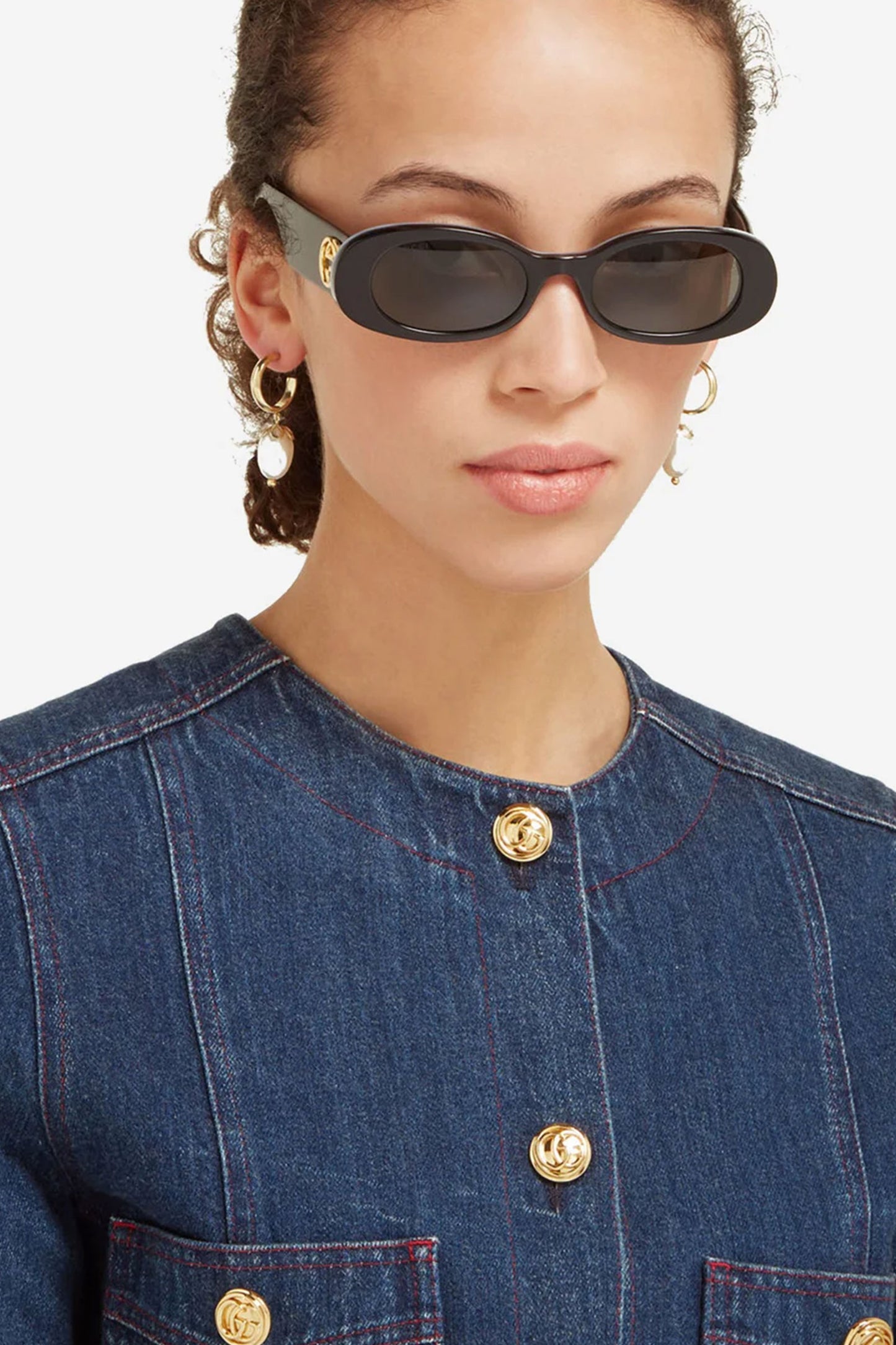 Oval Acetate Sunglasses