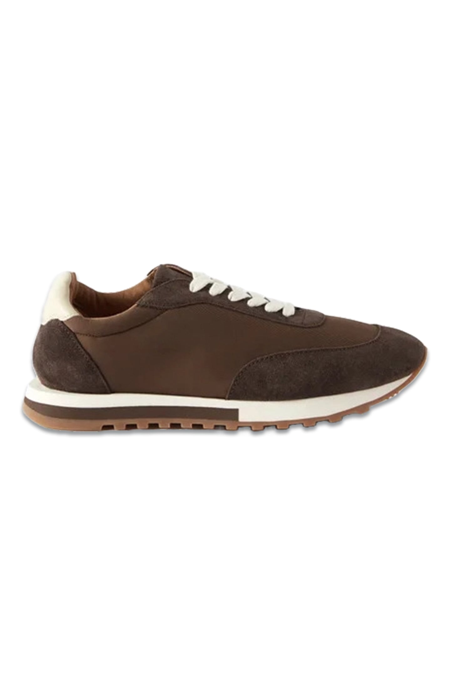 Owen Runner Suede-trim Mesh Trainers