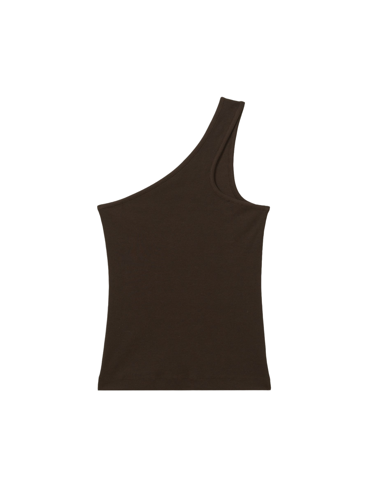 Ria Cotton Blend One-shoulder Top