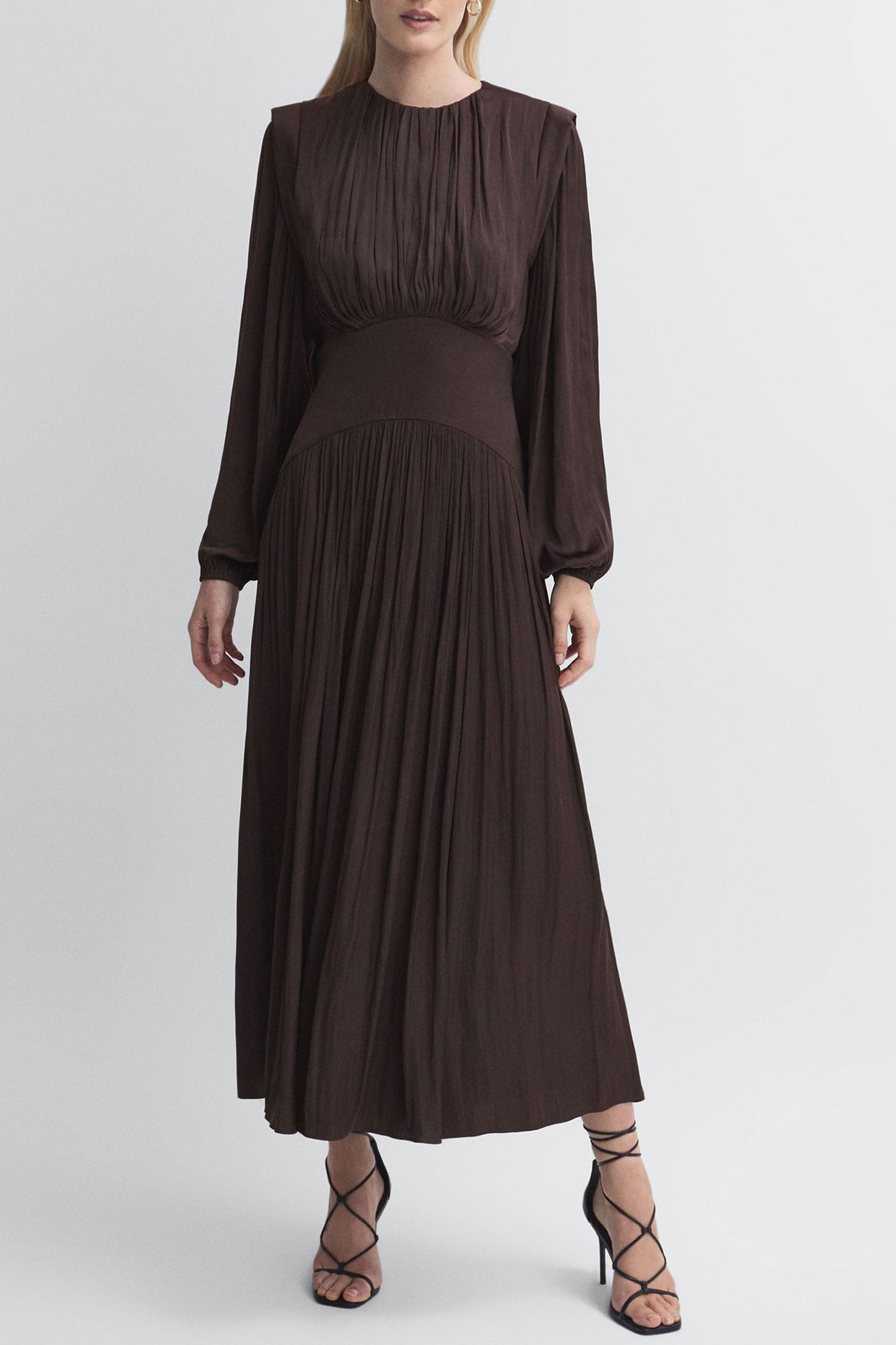 Florere Pleated Midi Dress