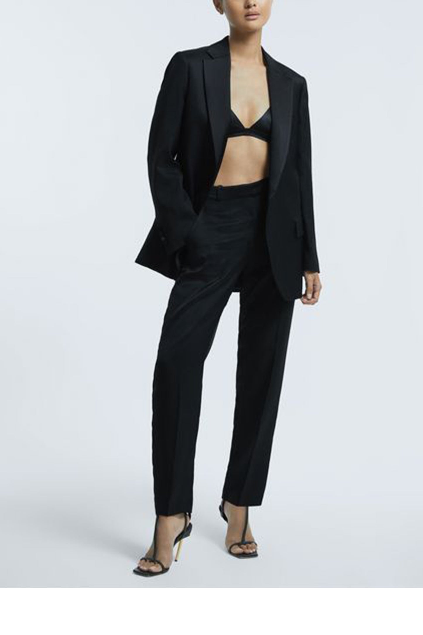 Atelier Satin Black Suit