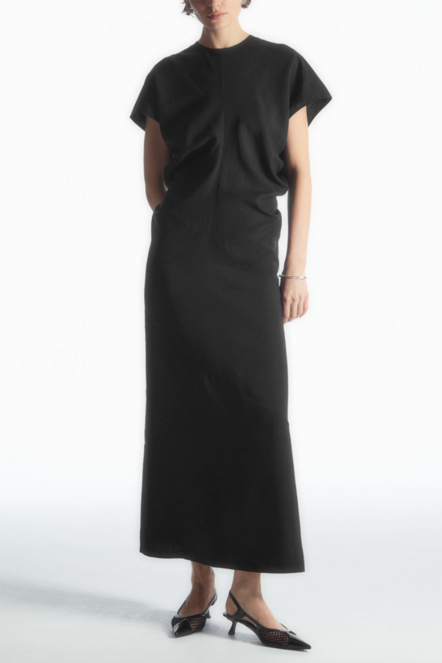 Spiral Seam Maxi Dress