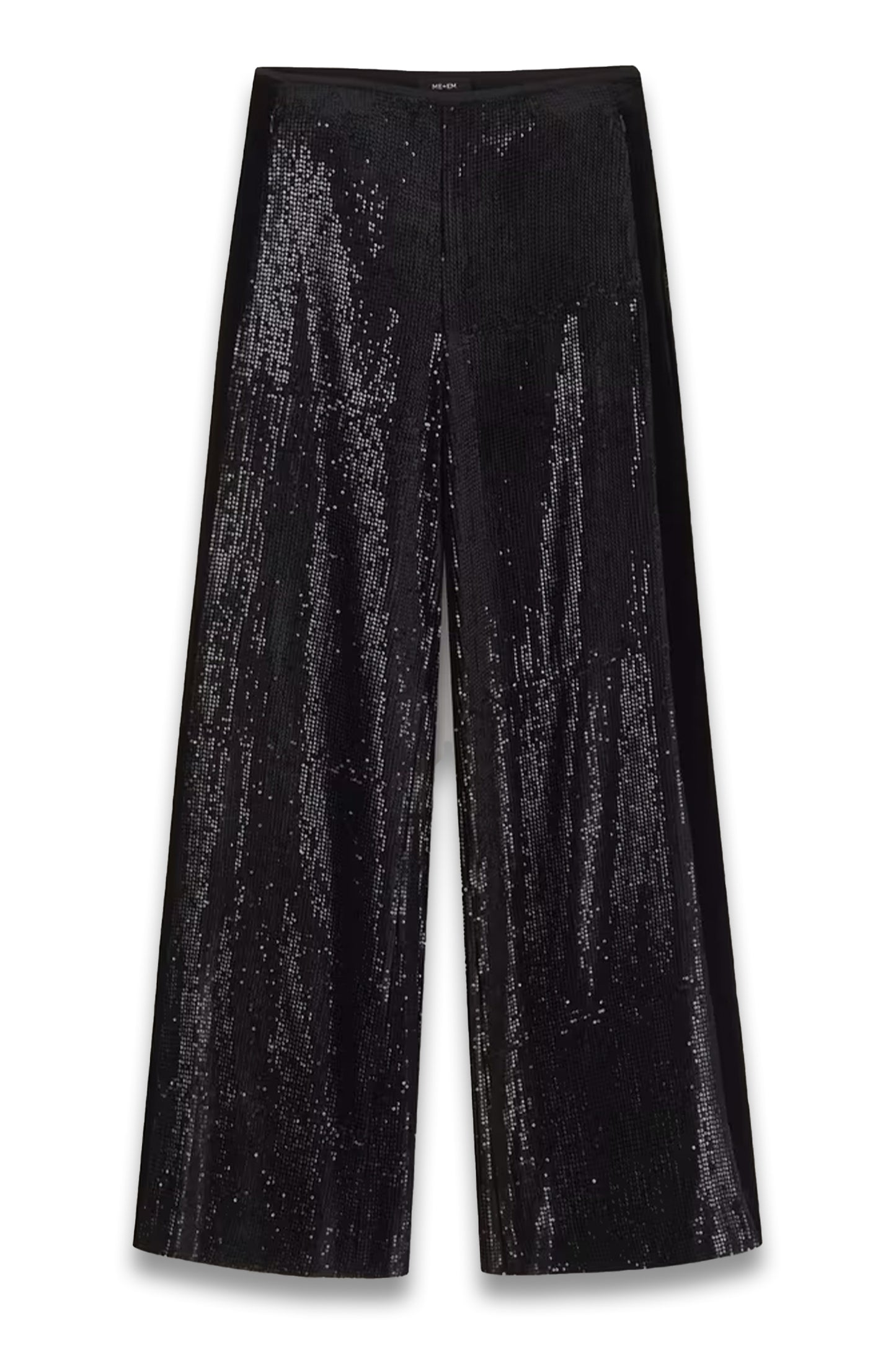 Silk-Blend Velvet Sequin Flare Trouser