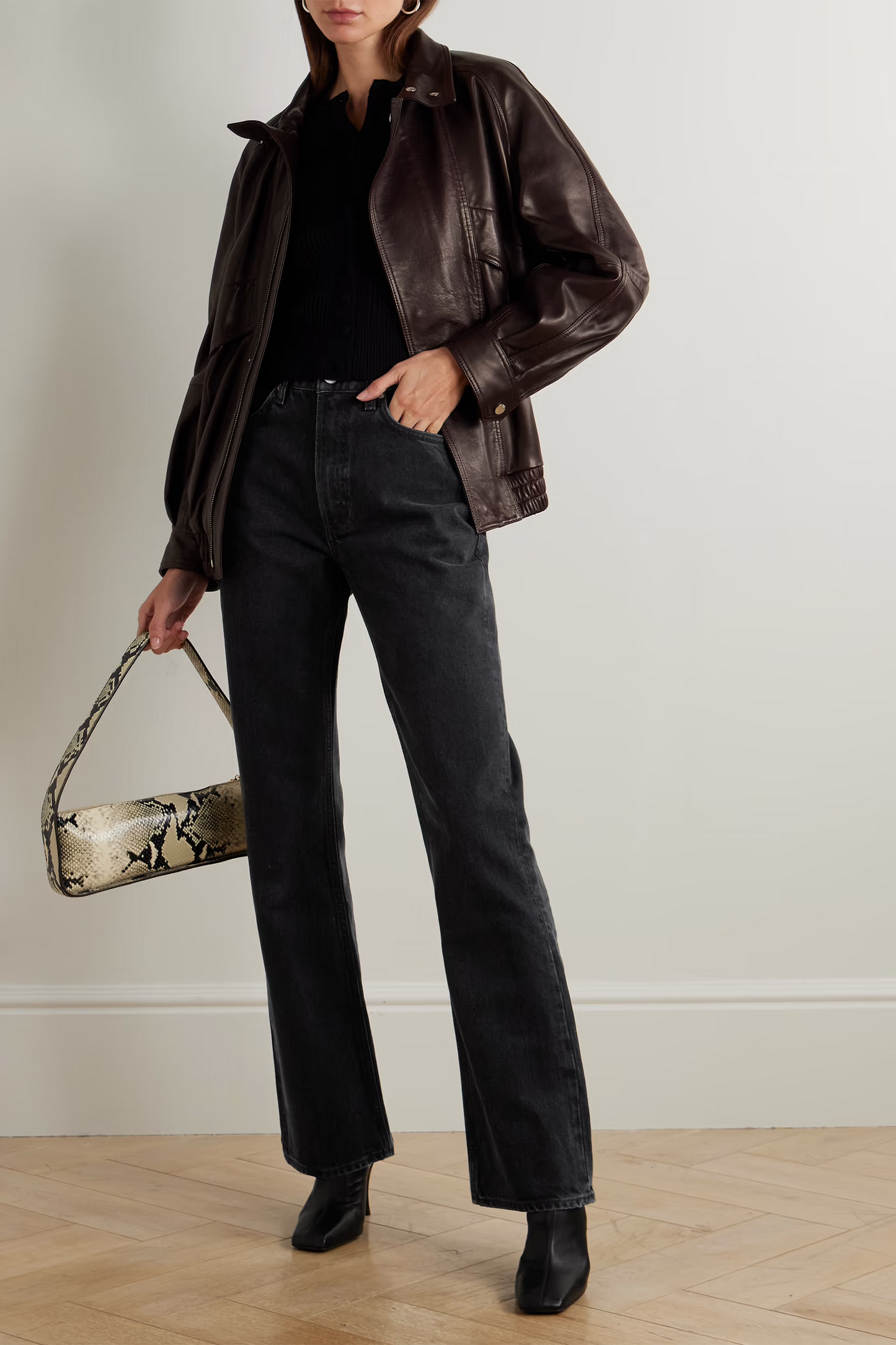 Lenna Organic High-rise Flared Jeans