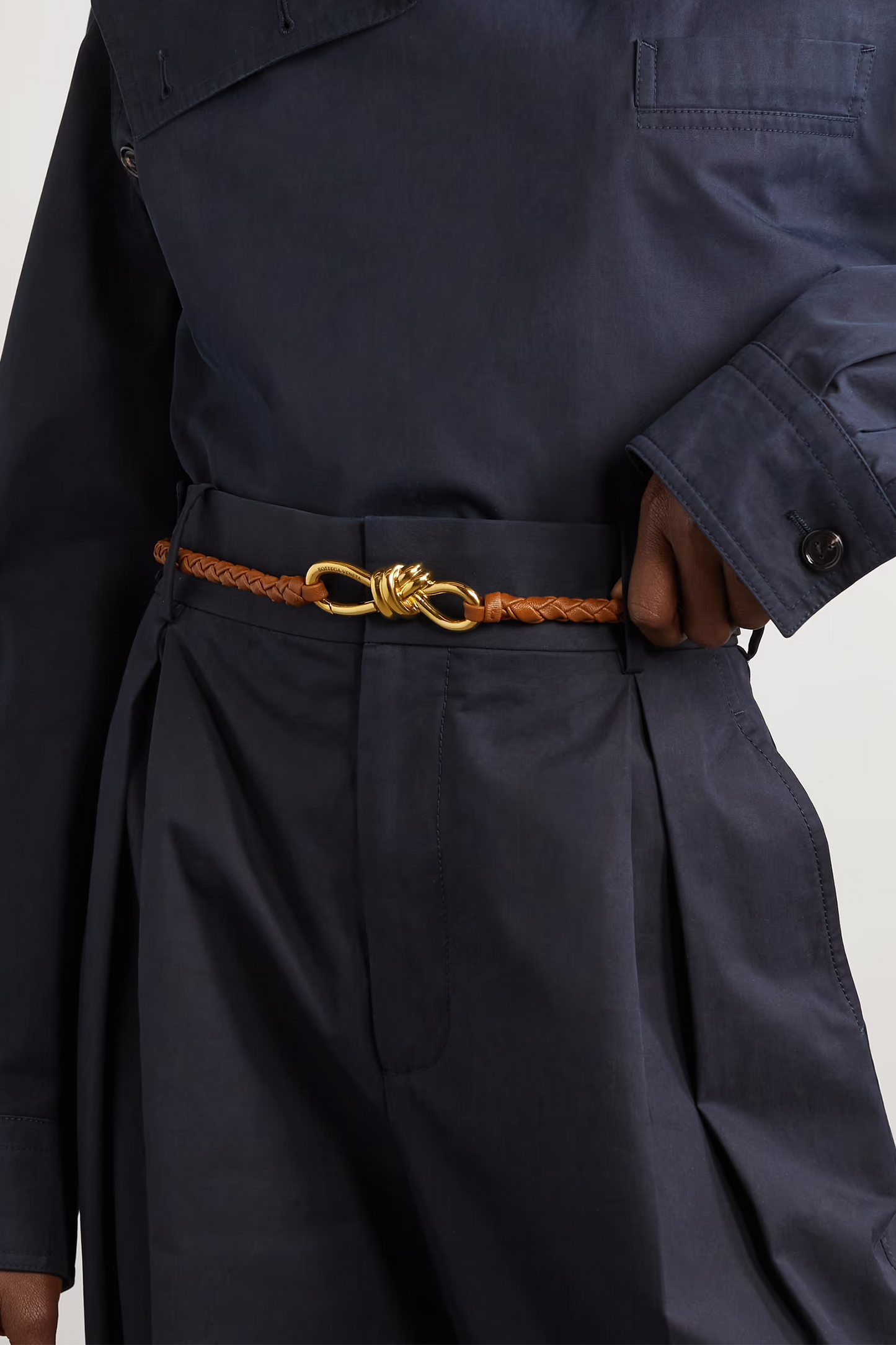 Andiamo Intrecciato Leather Belt