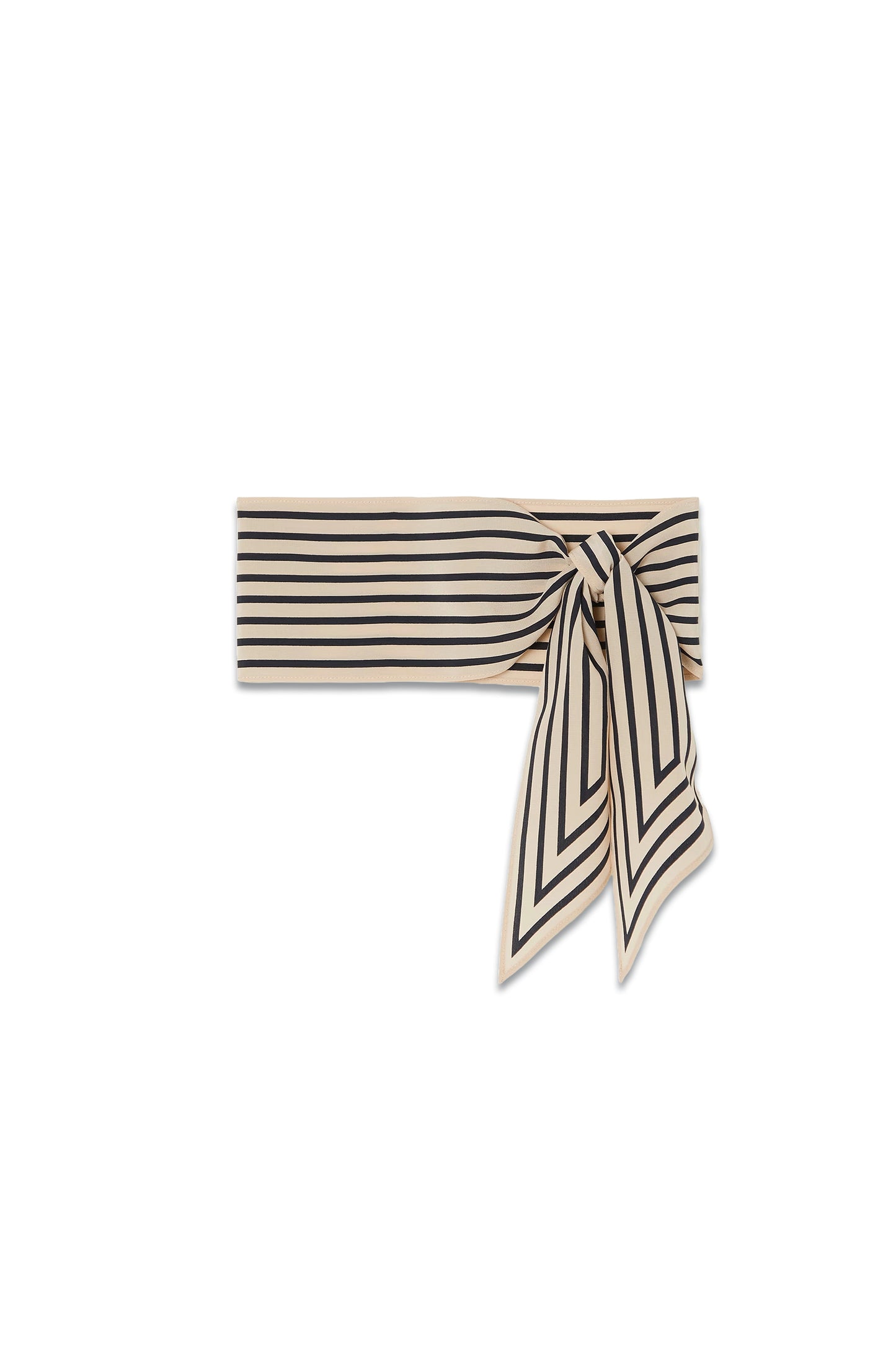 Striped silk scarf
