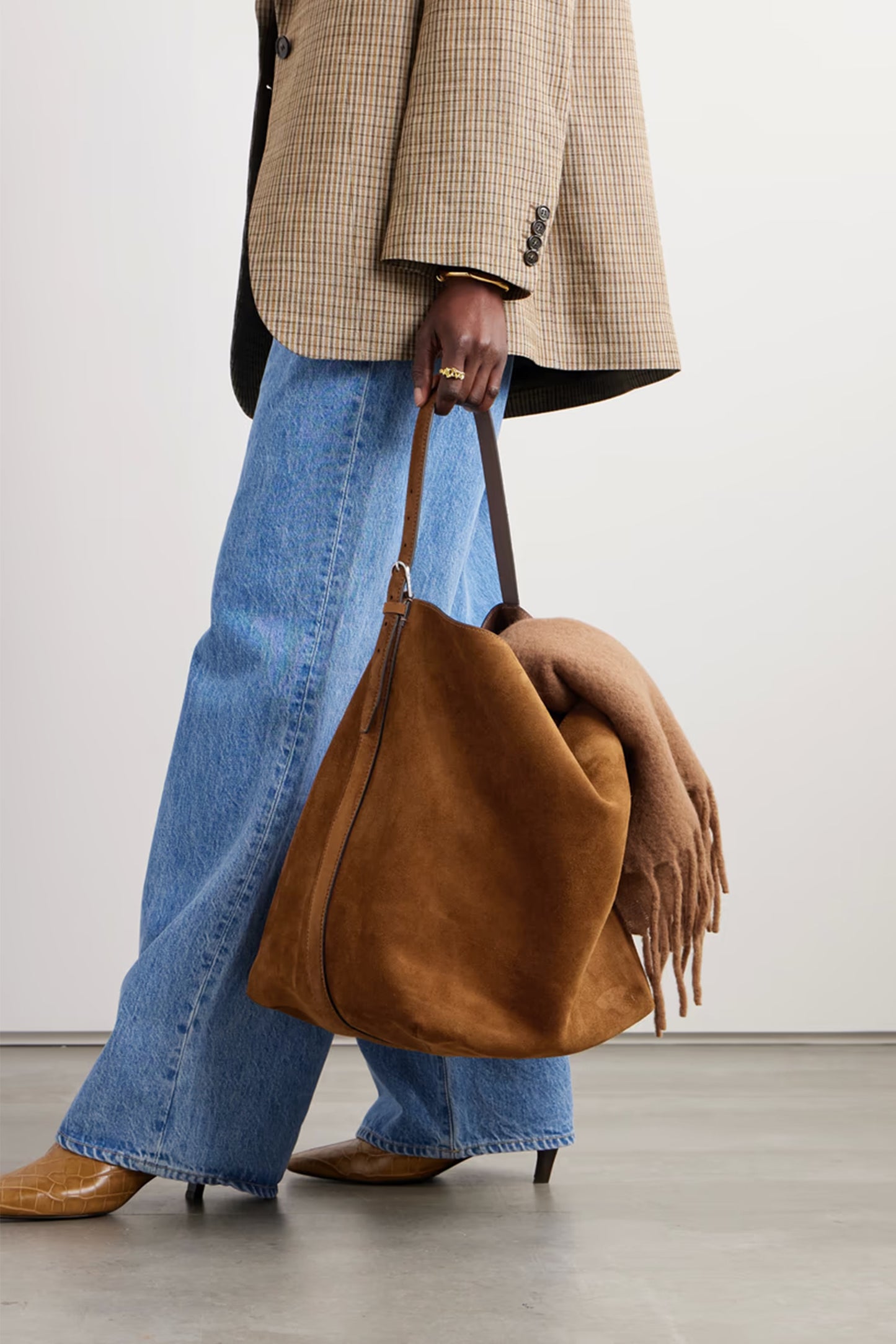 Suede Tote