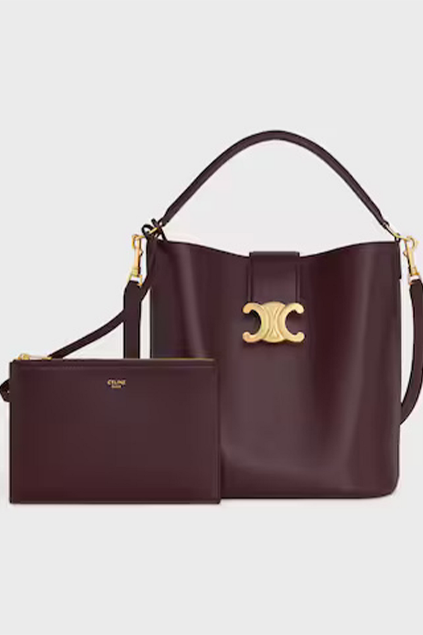 Medium Bucket Louise in Smooth Calfskin