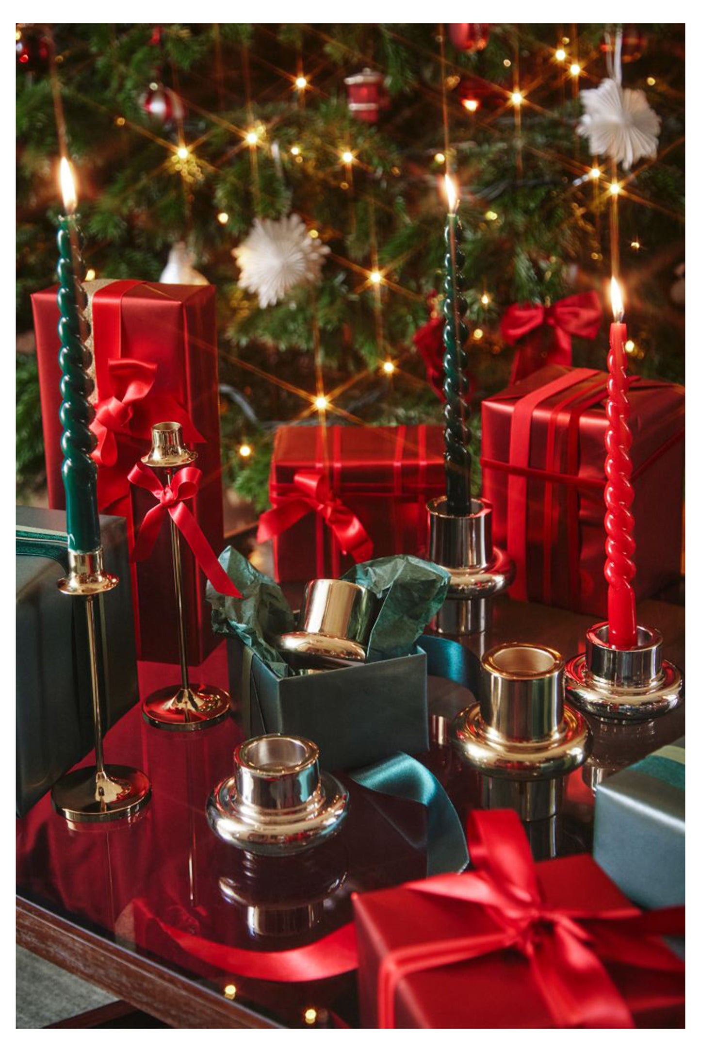 Tall Metal Candlestick