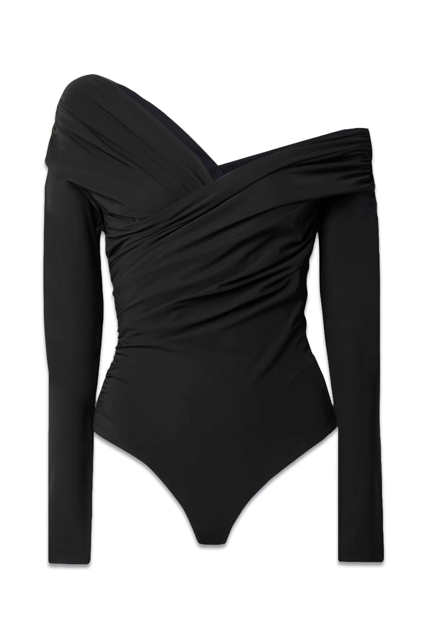 The Fonteyn One-shoulder Ruched Stretch-jersey Bodysuit