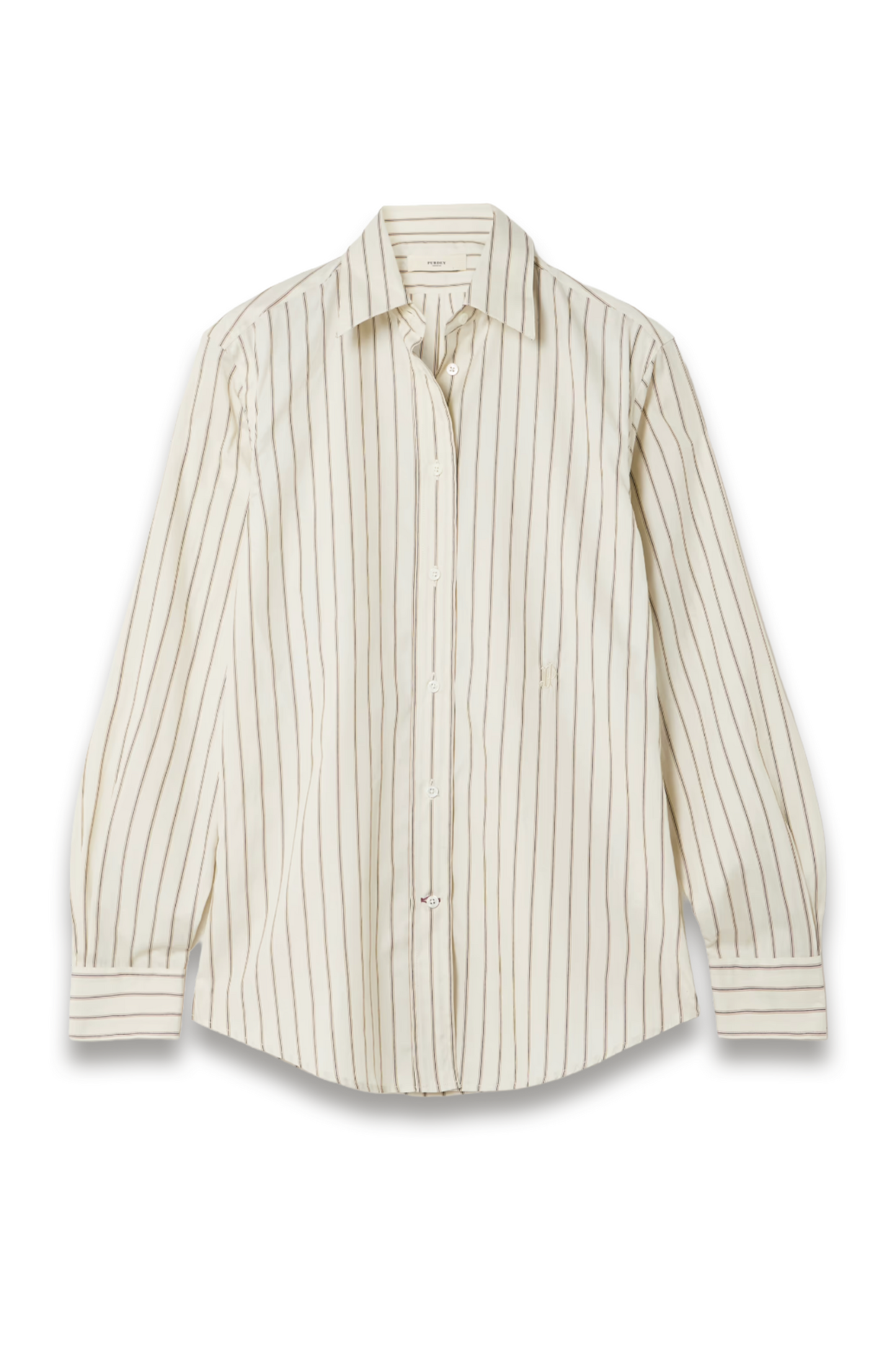 Striped Cotton And Silk Blend Shirt