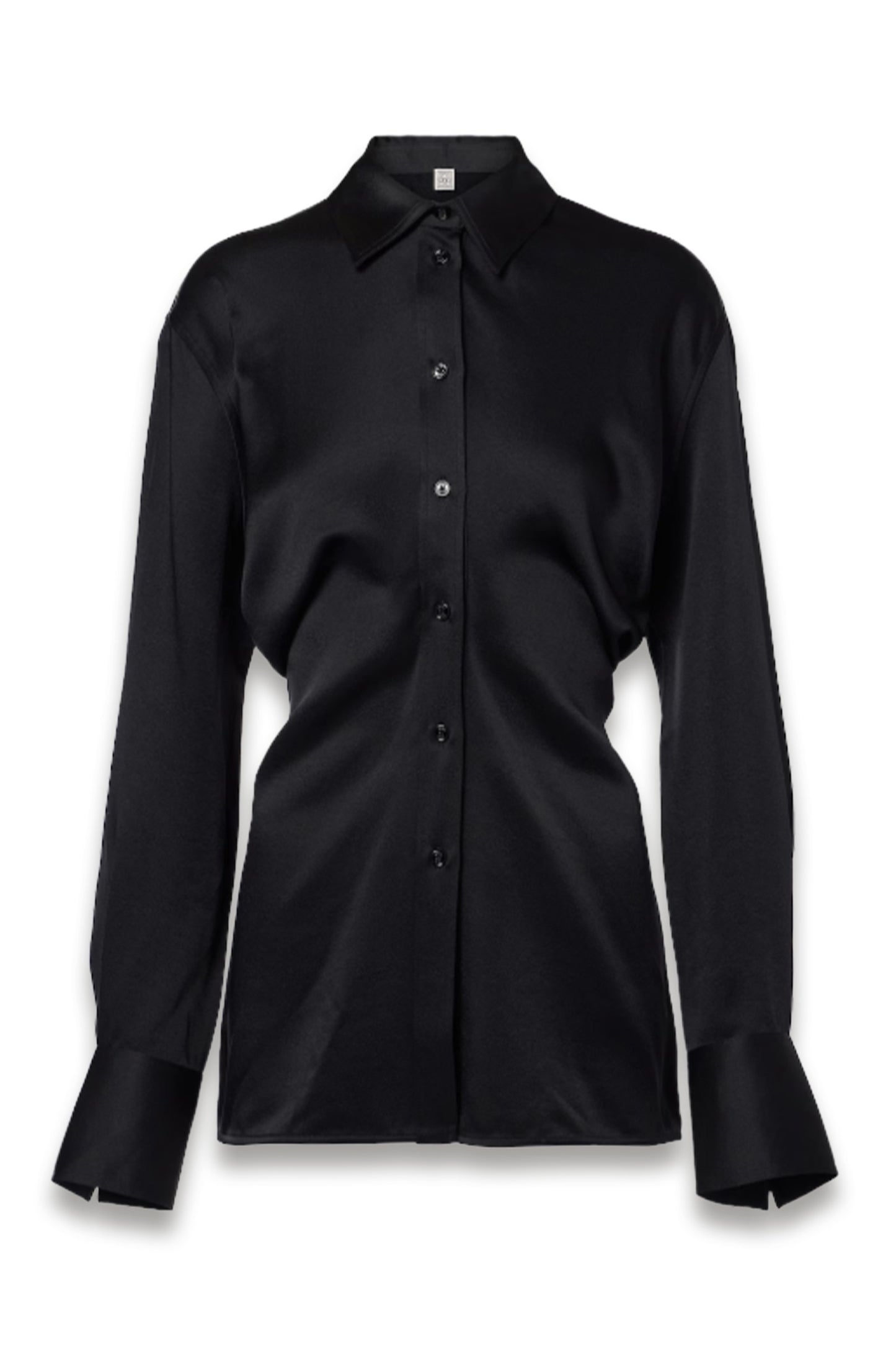 Slouch satin shirt