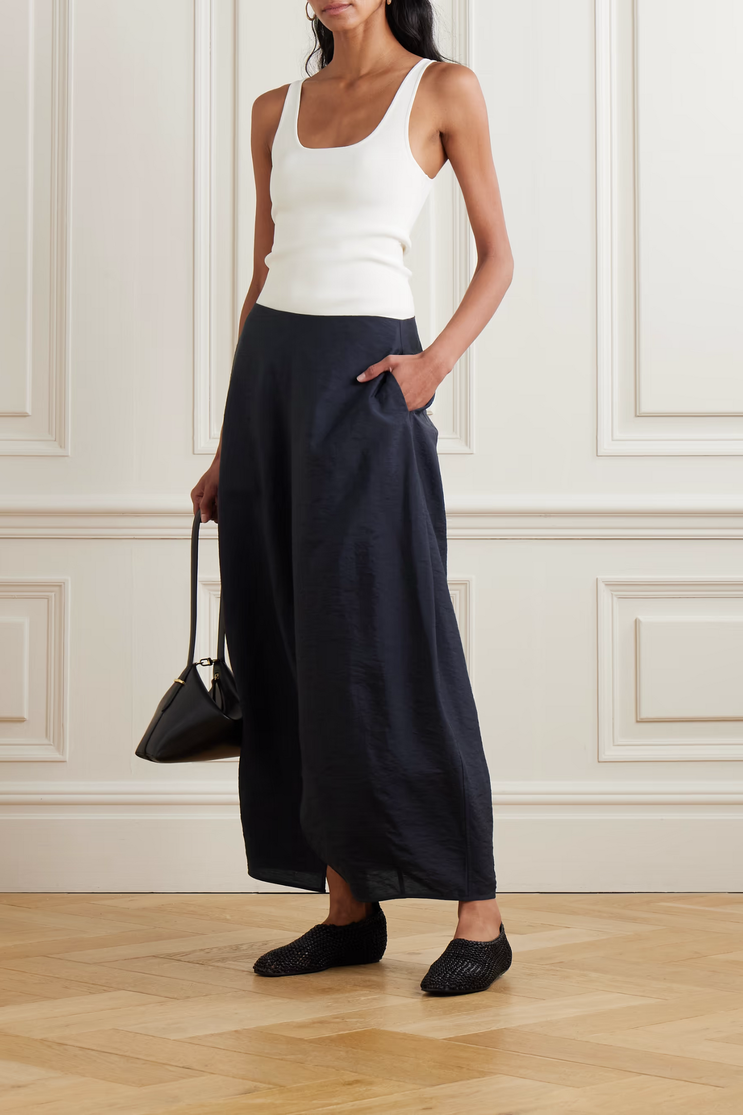Parachute Silk-blend Maxi Skirt