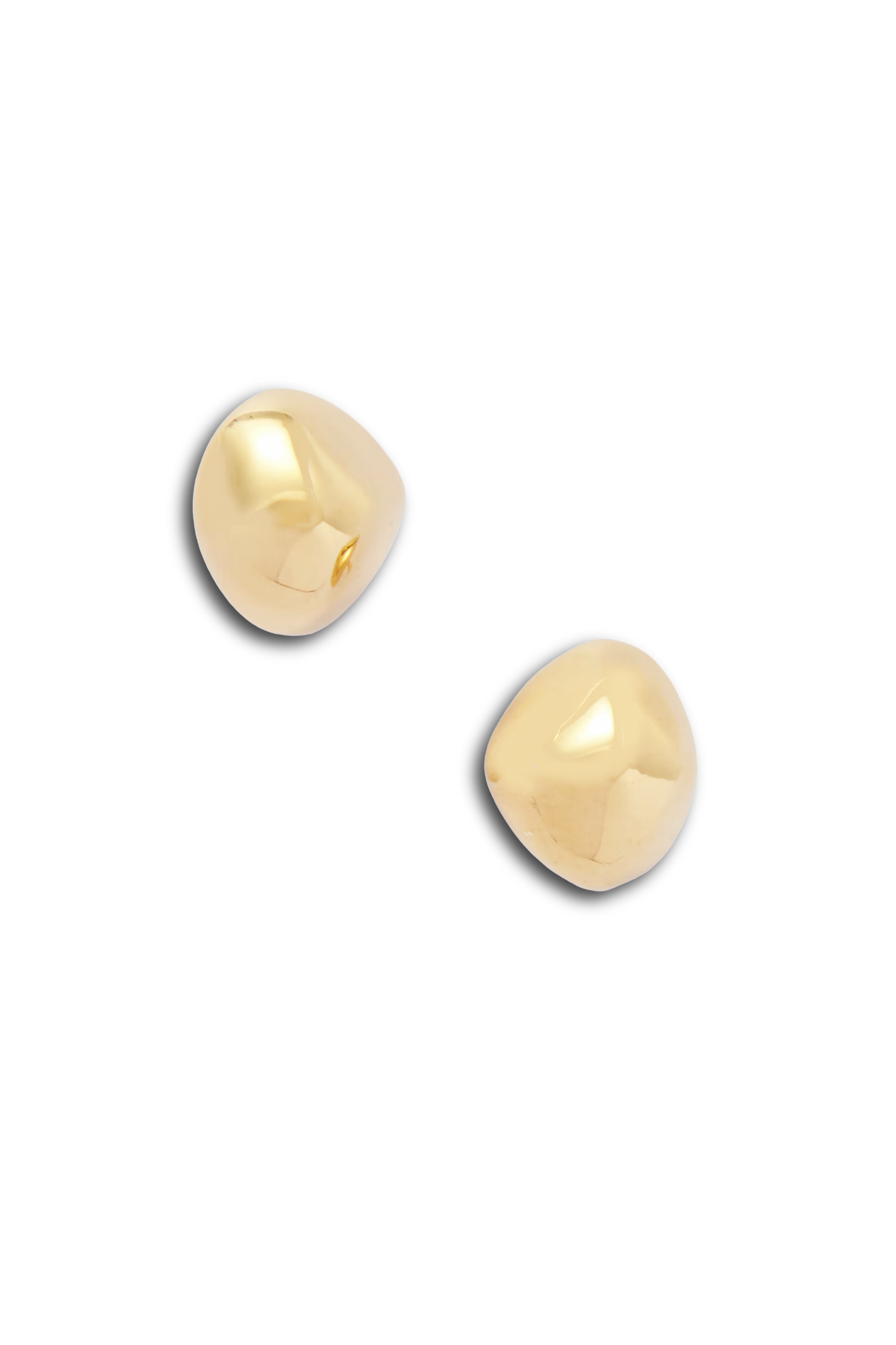 Pebble Gold Plated Earrings