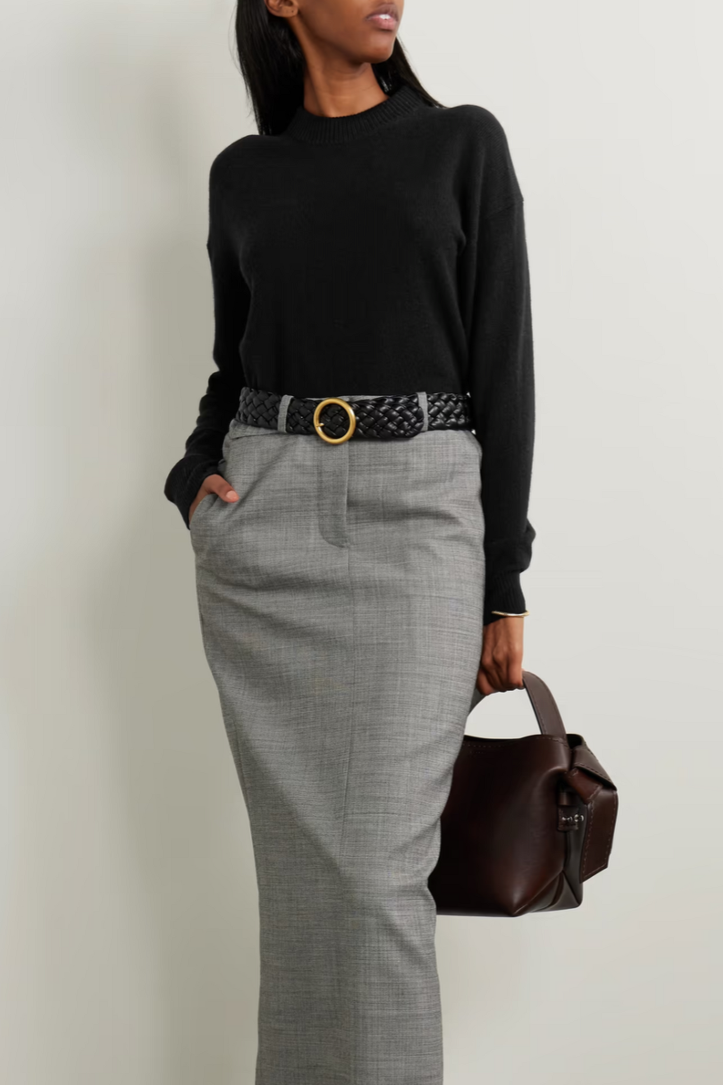 + NET SUSTAIN Wool and cashmere-blend sweater