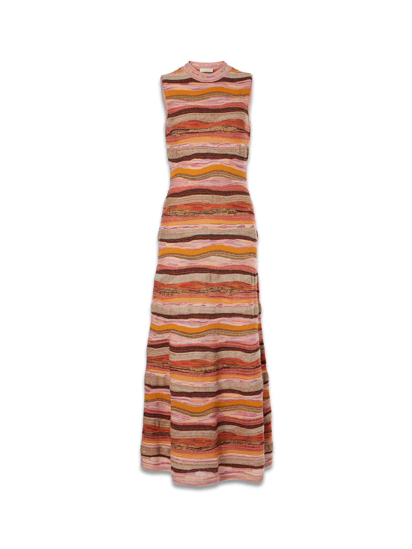 Fauna striped cotton-blend minidress