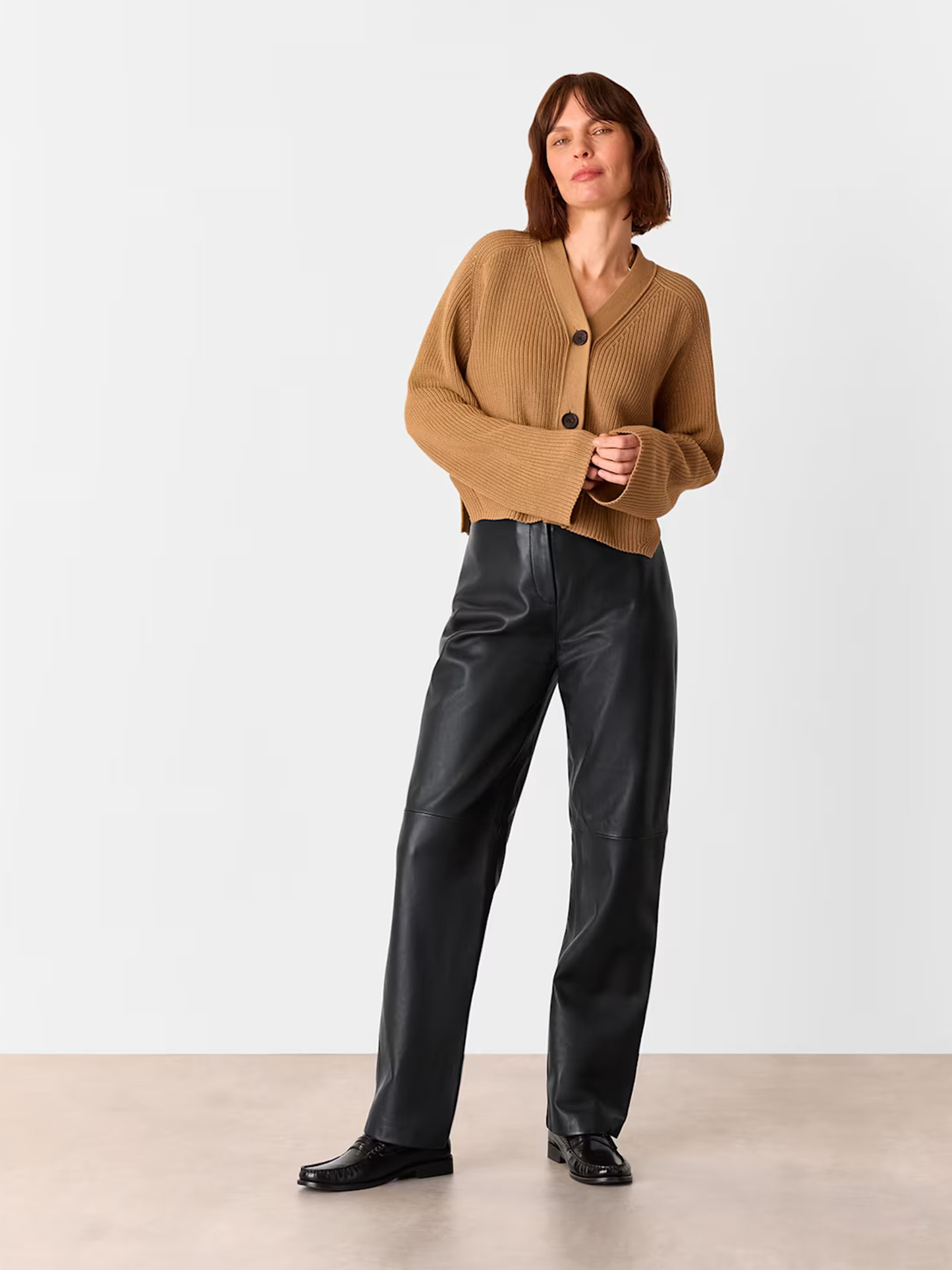 Black Ultimate Leather Trouser