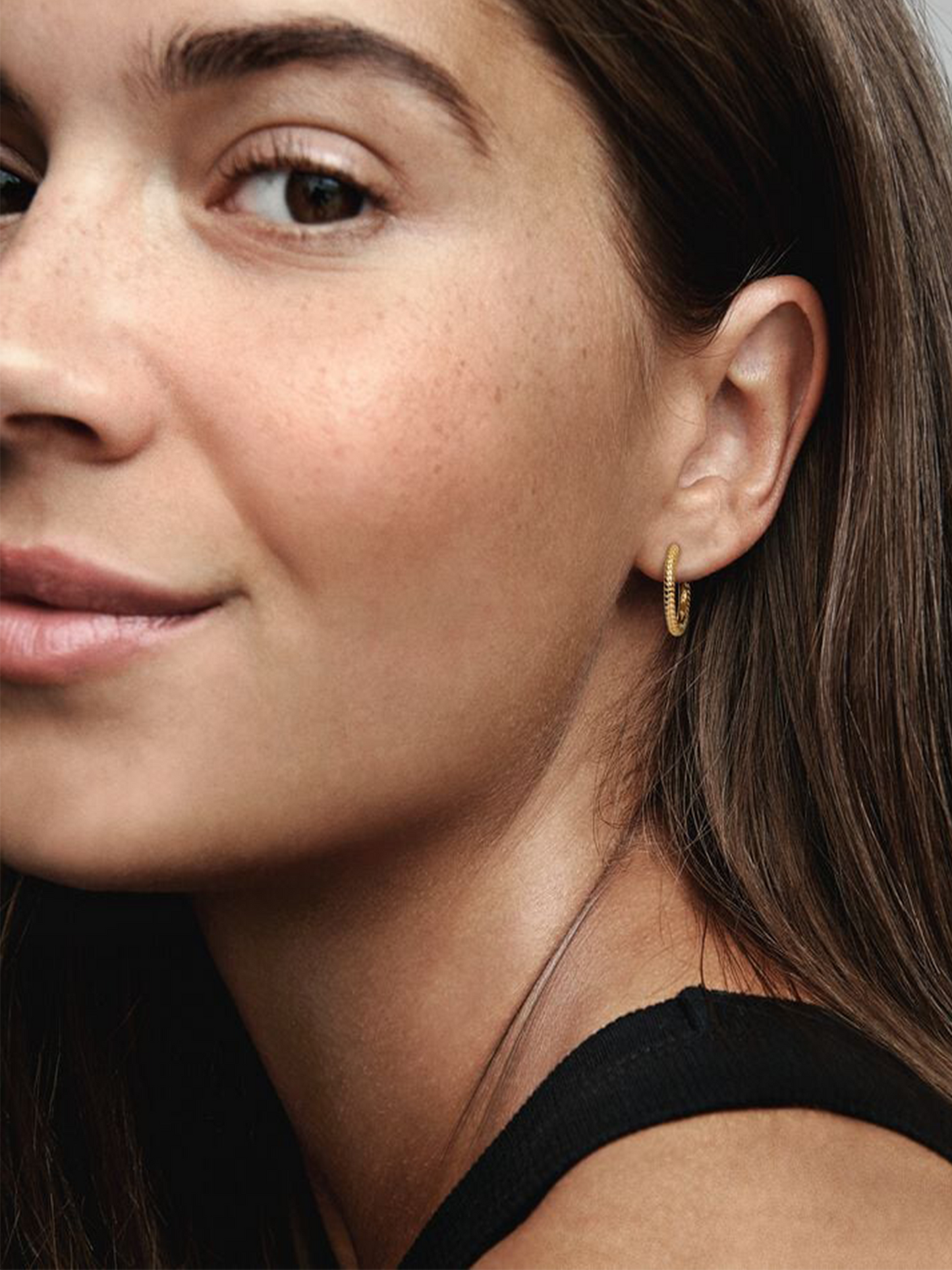 Small Charm Hoop Earrings