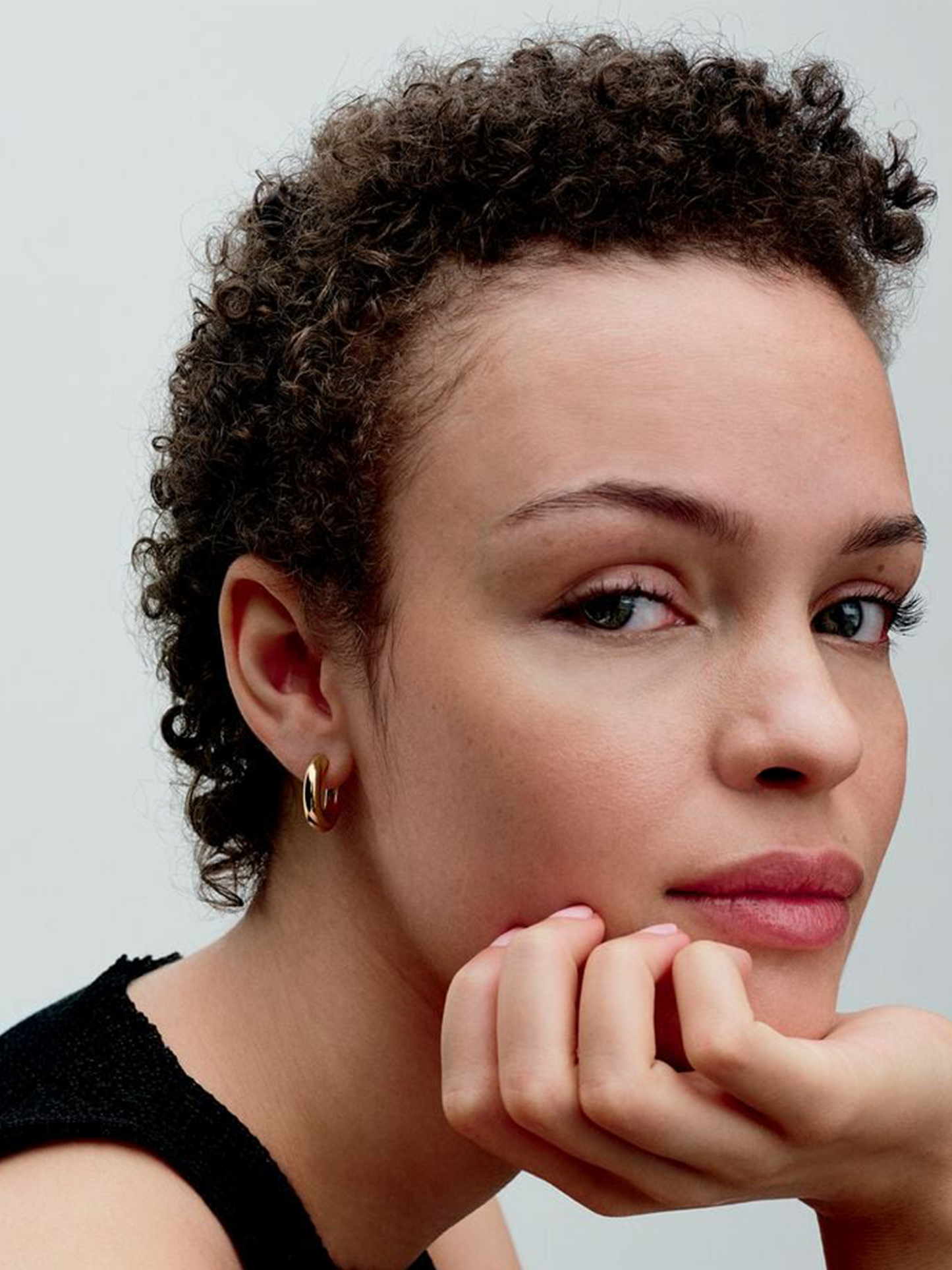 Round Open Hoop Earrings