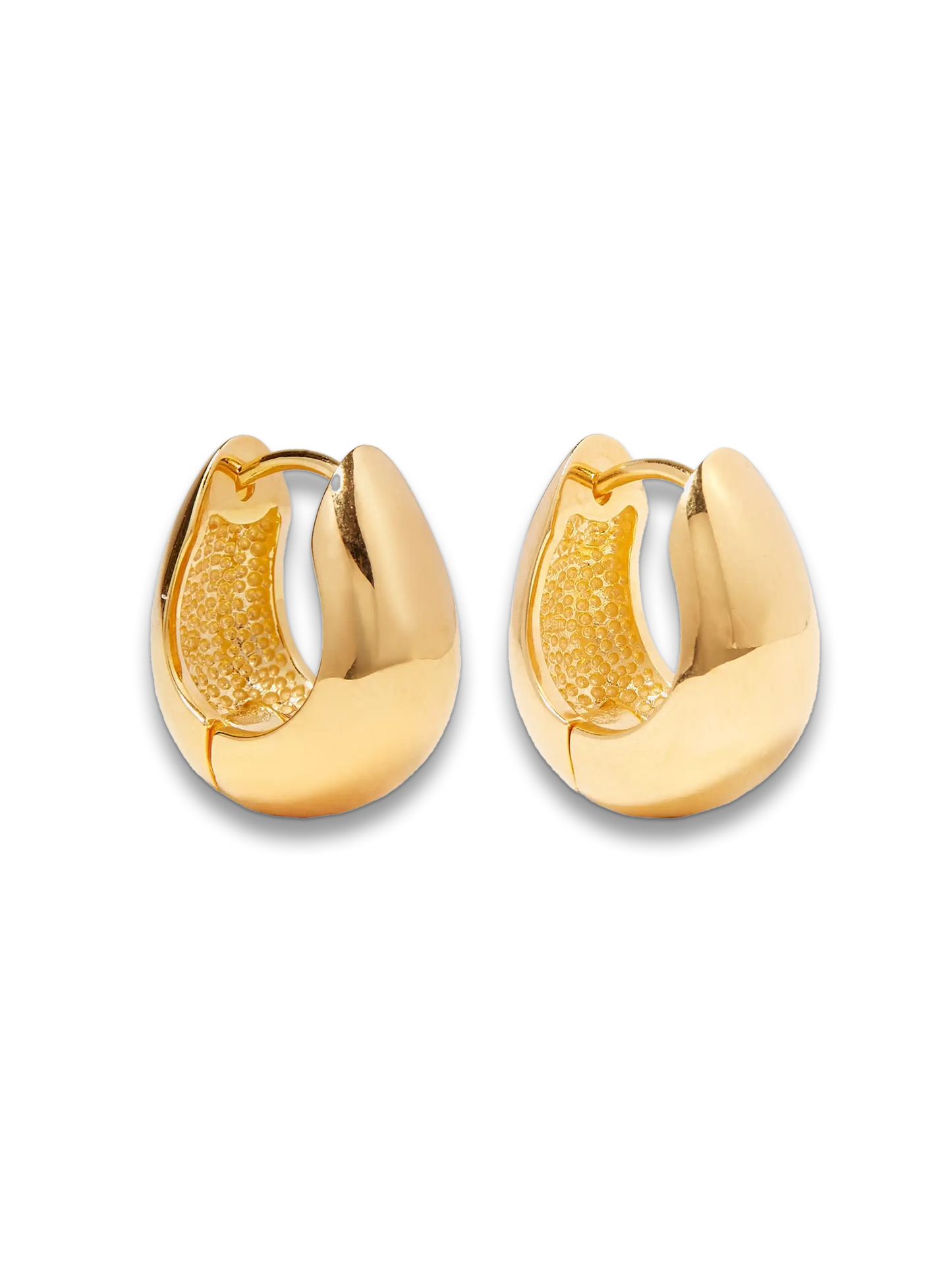 + NET SUSTAIN gold vermeil hoop earrings