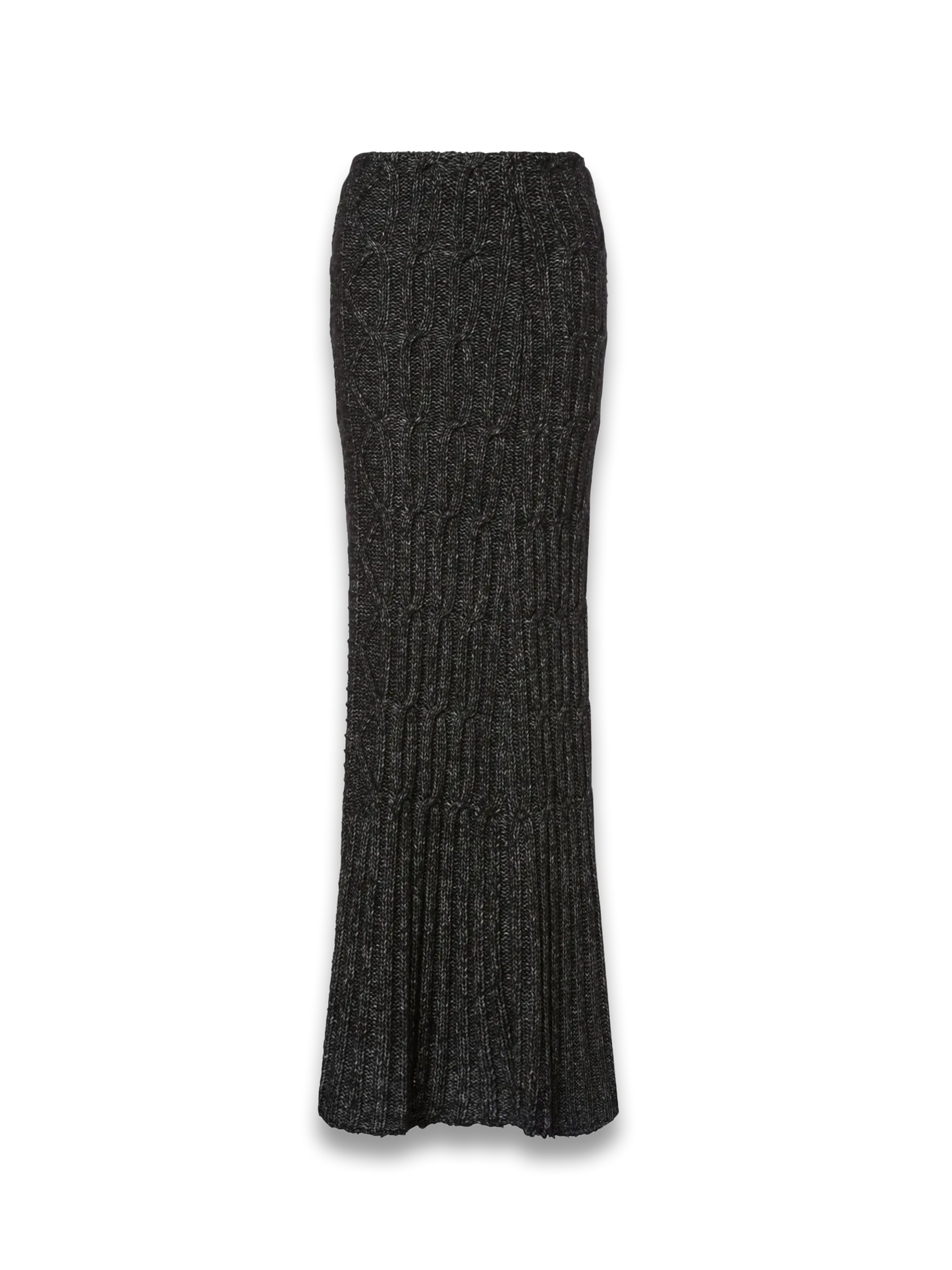 cable-knit maxi pencil skirt