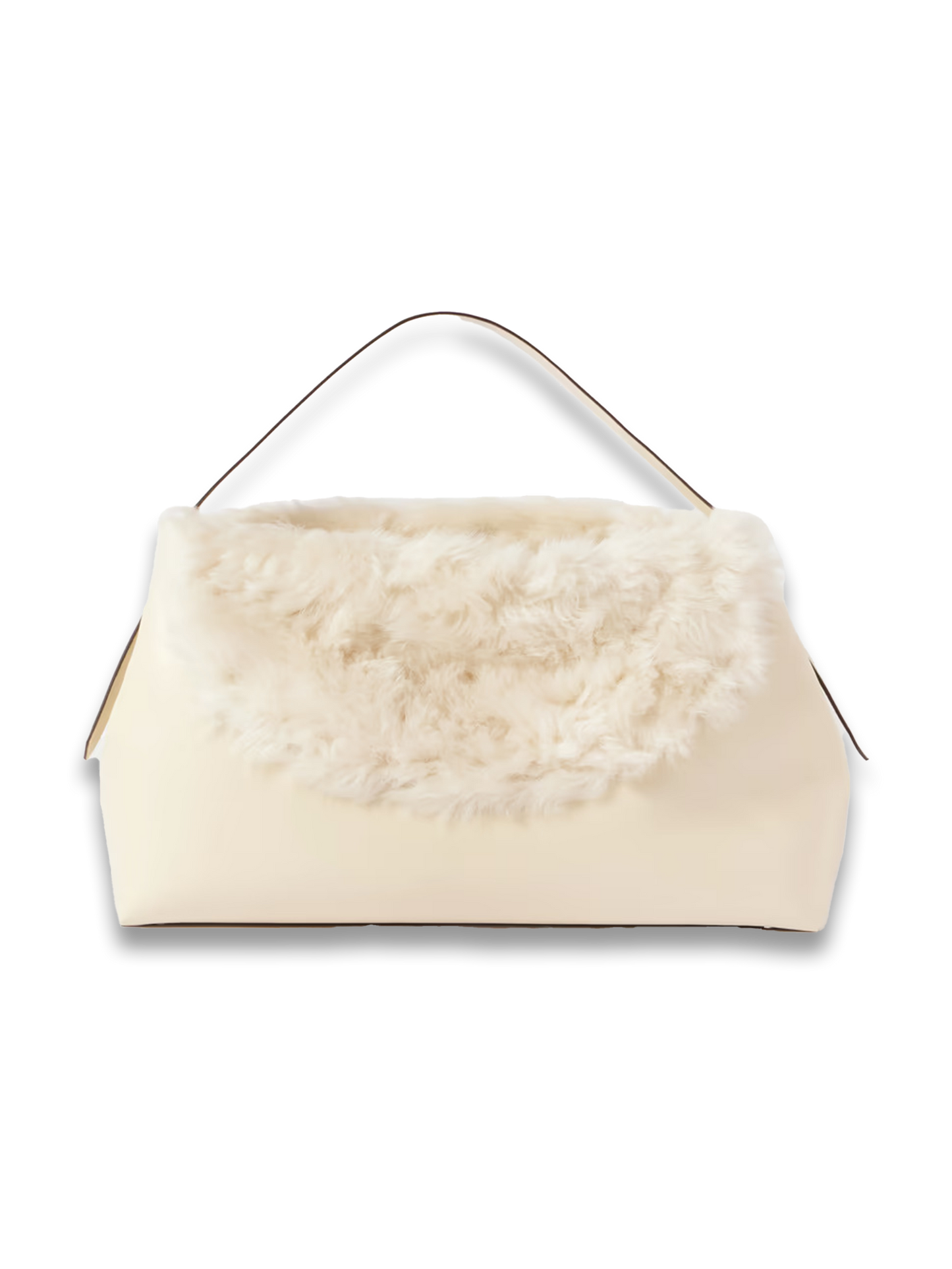 T-Lock shearling shoulder bag