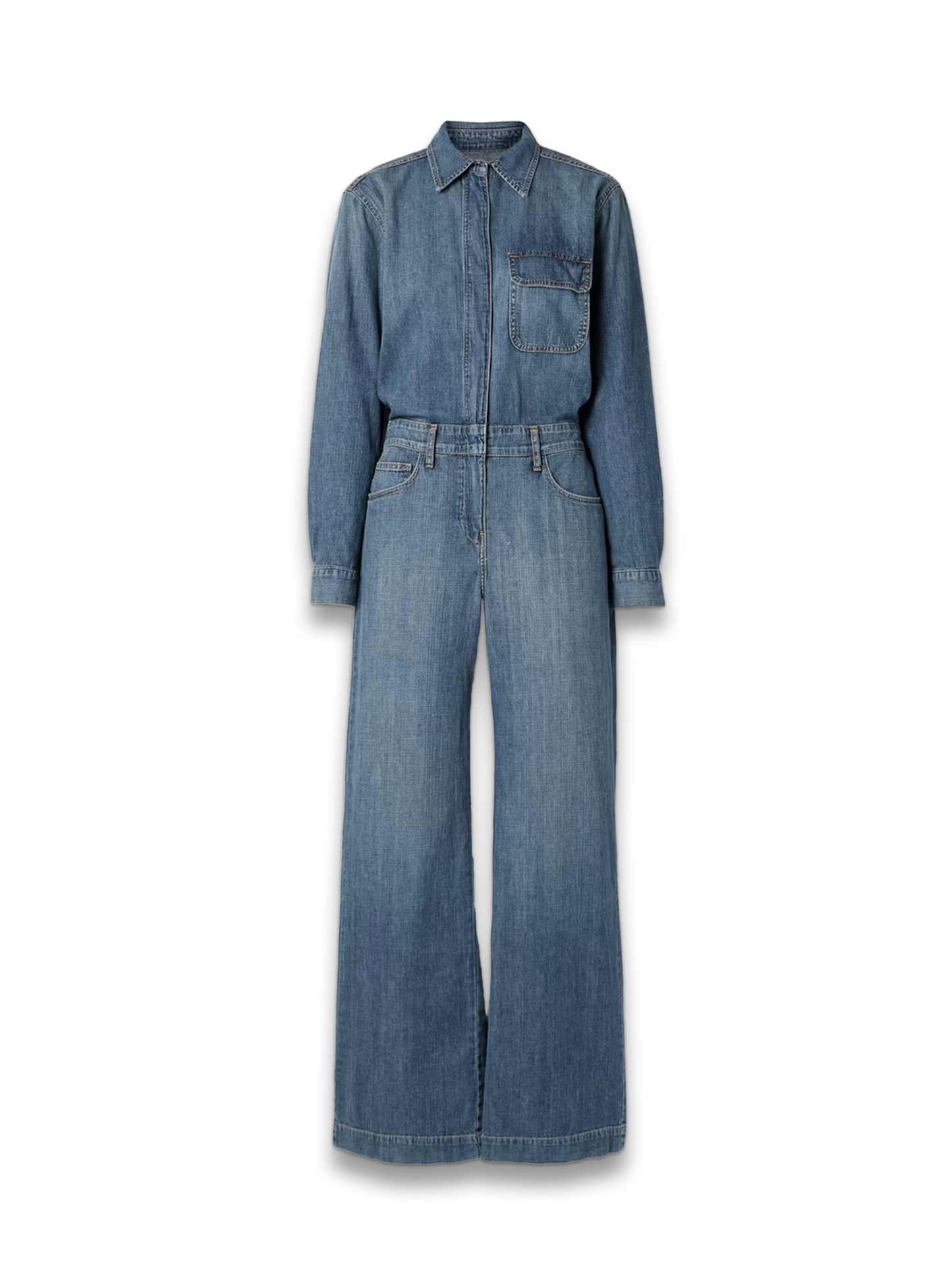 Boyfriend denim jumpsuit