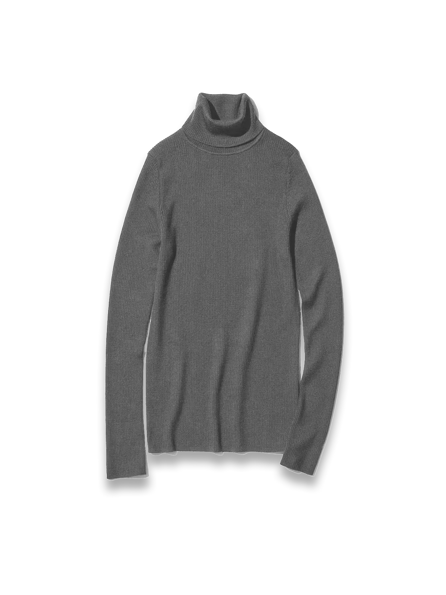 100% Merino Ribbed Turtleneck Jumper