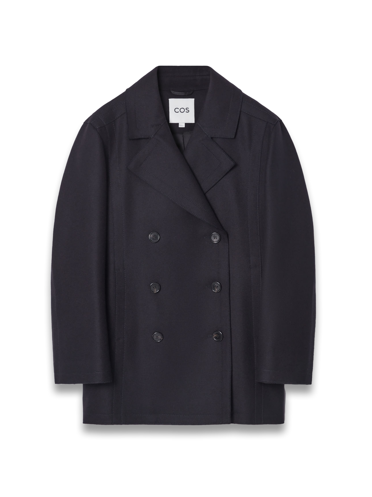 Relaxed Wool Pea Coat