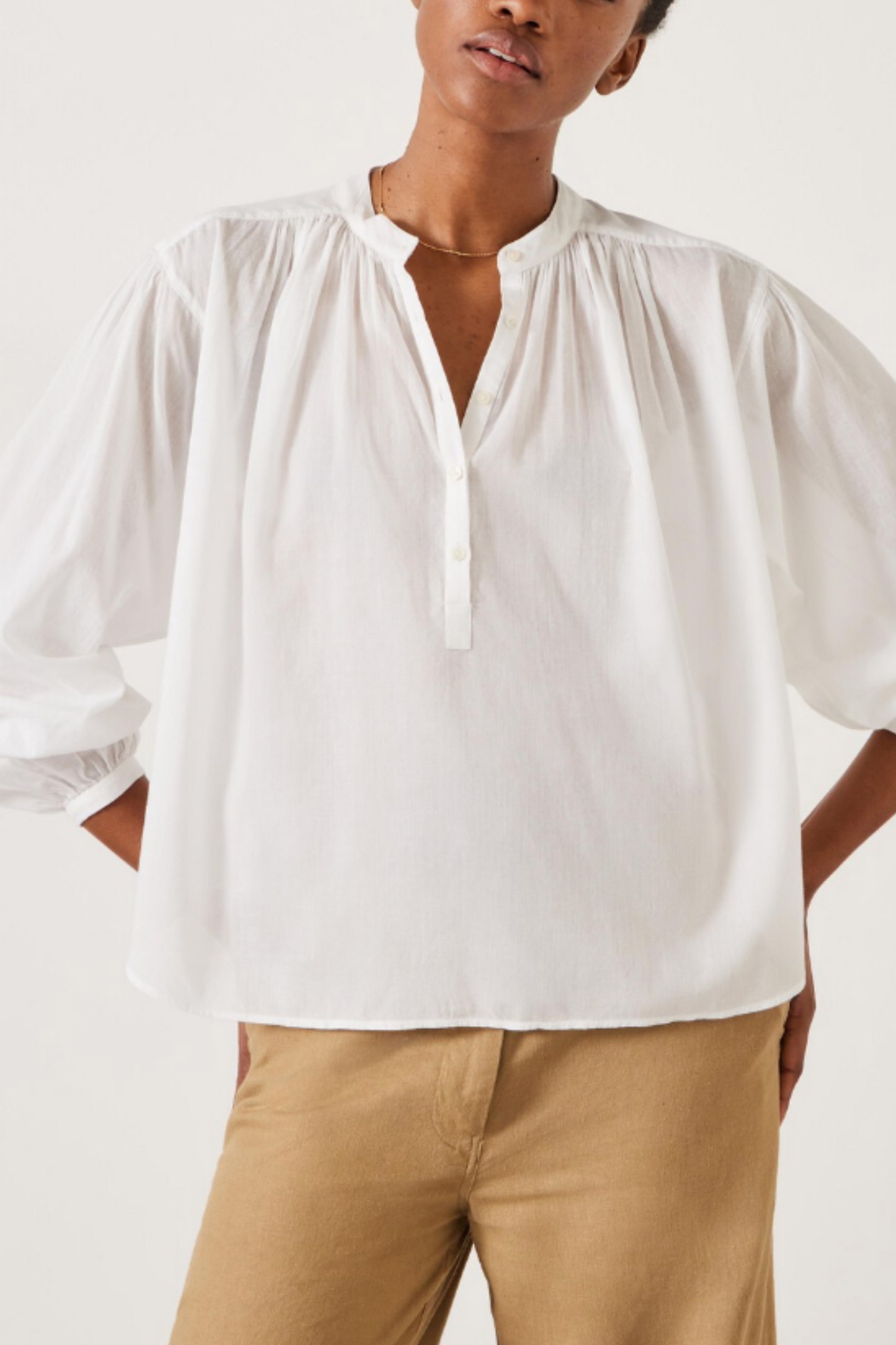 Lhea Oversized Gather Detail Blouse