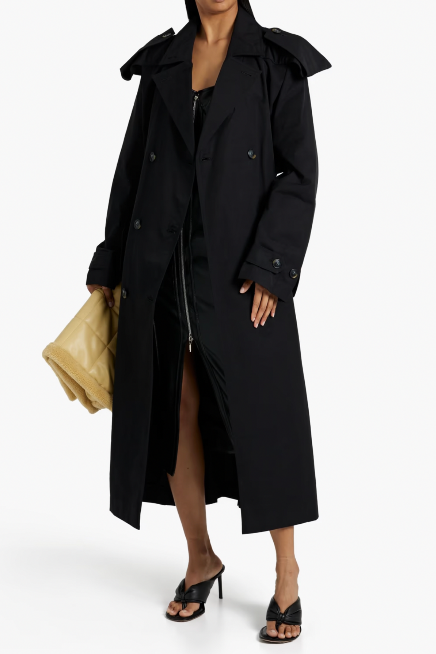 Cotton-Blend Gabardine Trench Coat