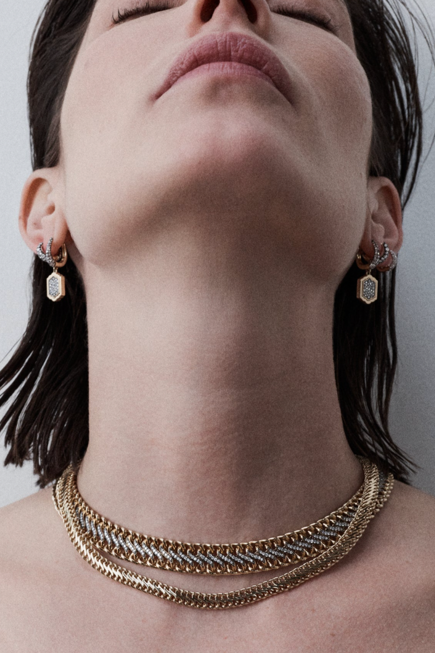 Snakelet Diamond Necklace