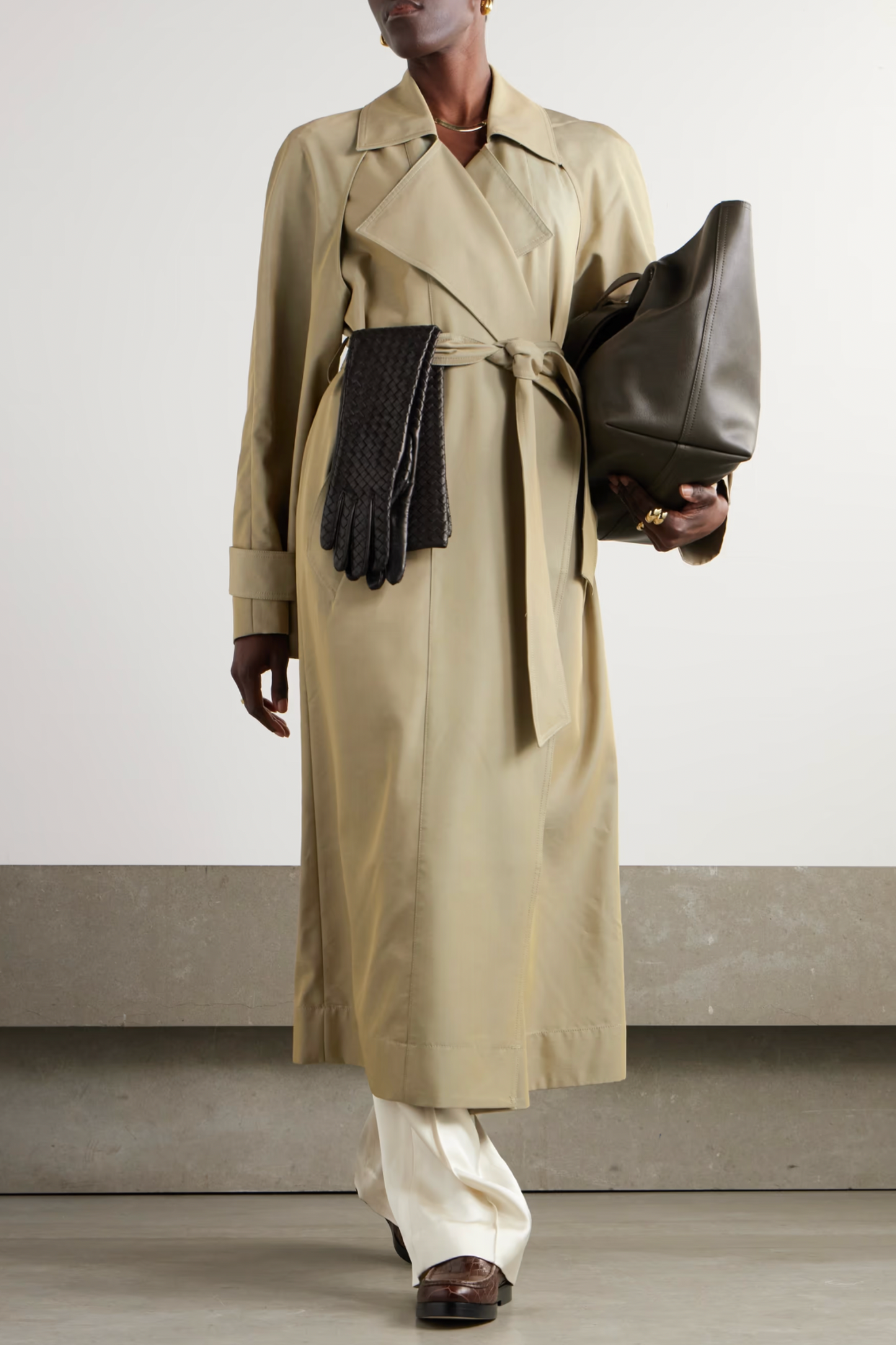 Astoria Cutout TENCEL™ Lyocell-blend Trench Coat