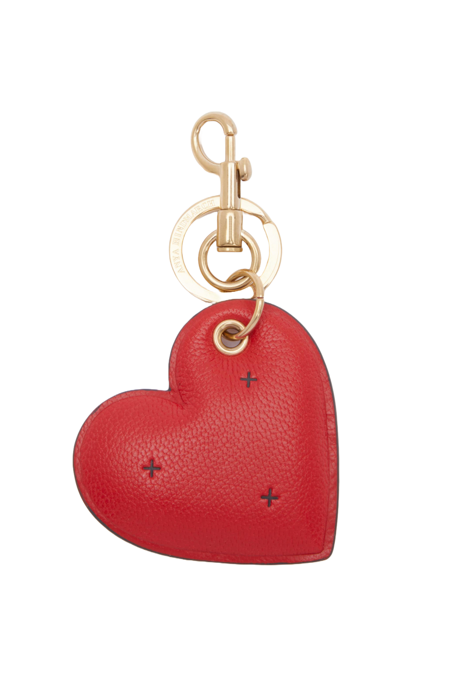 Chubby Leather Heart Charm