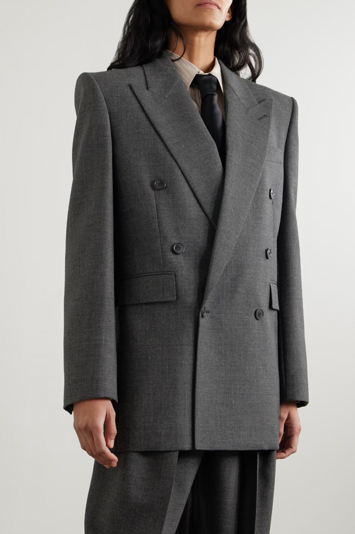Double-Breasted Wool Blazer