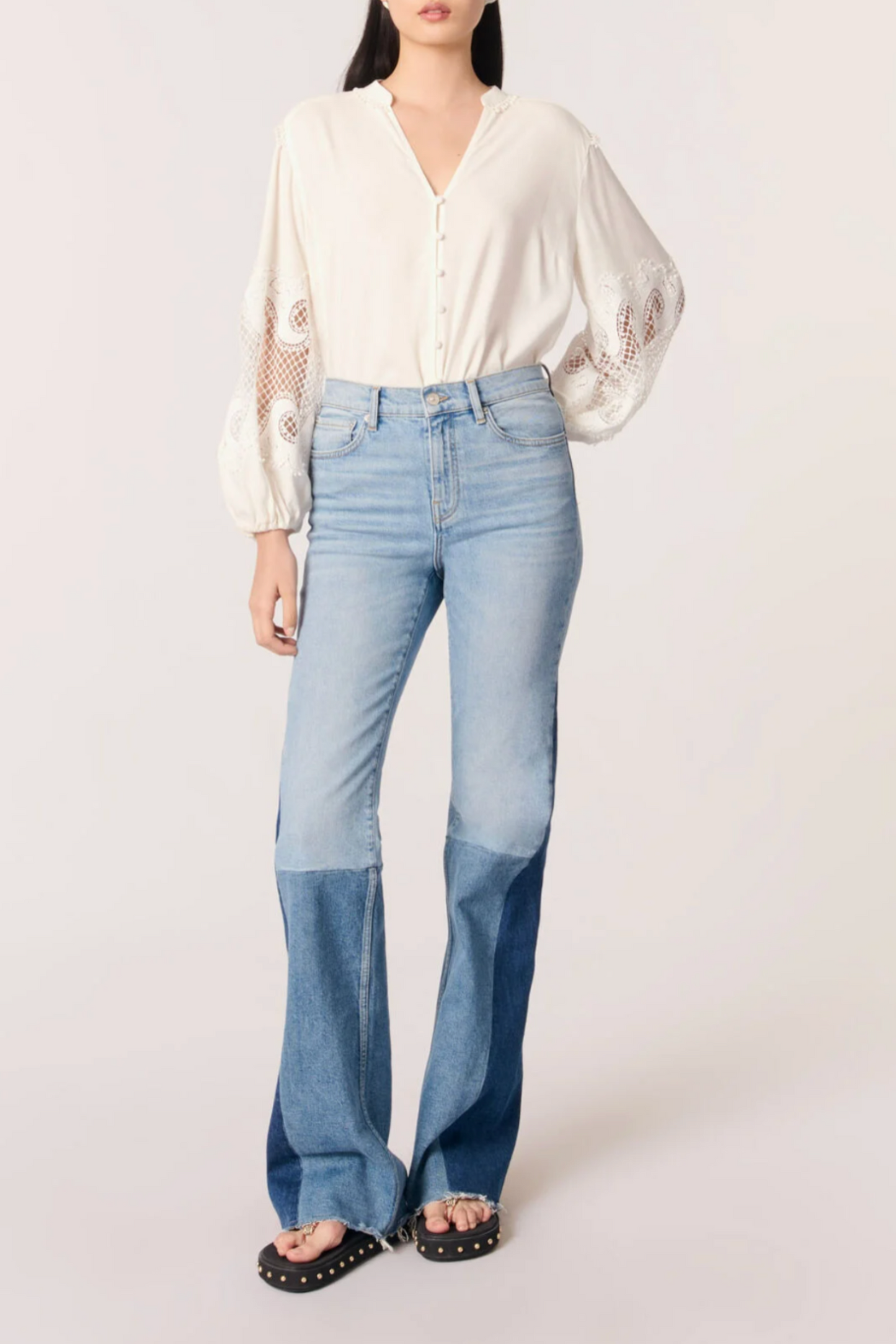 Shirt with Embroidered Sleeves