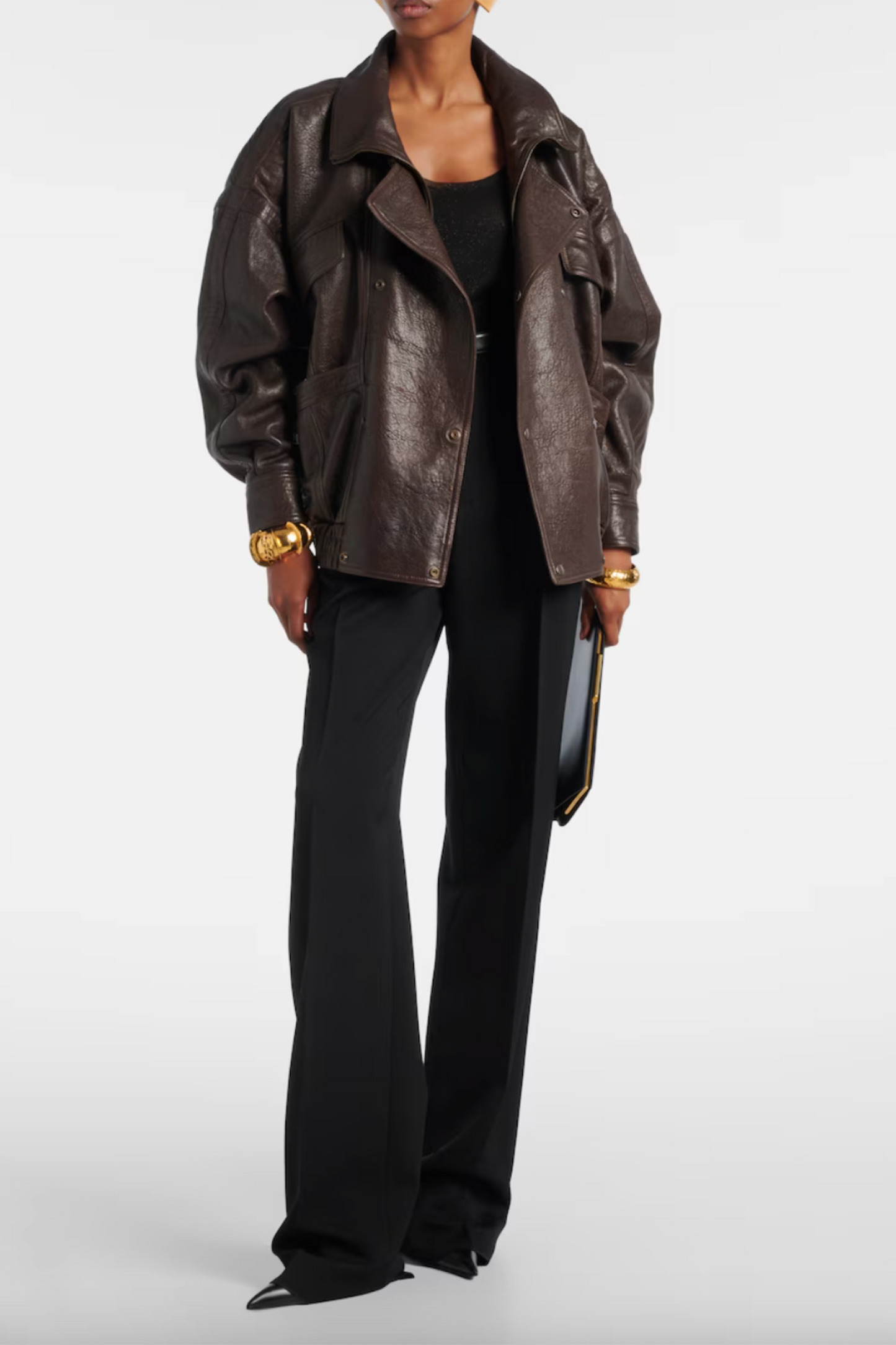 Leather Bomber Jacket