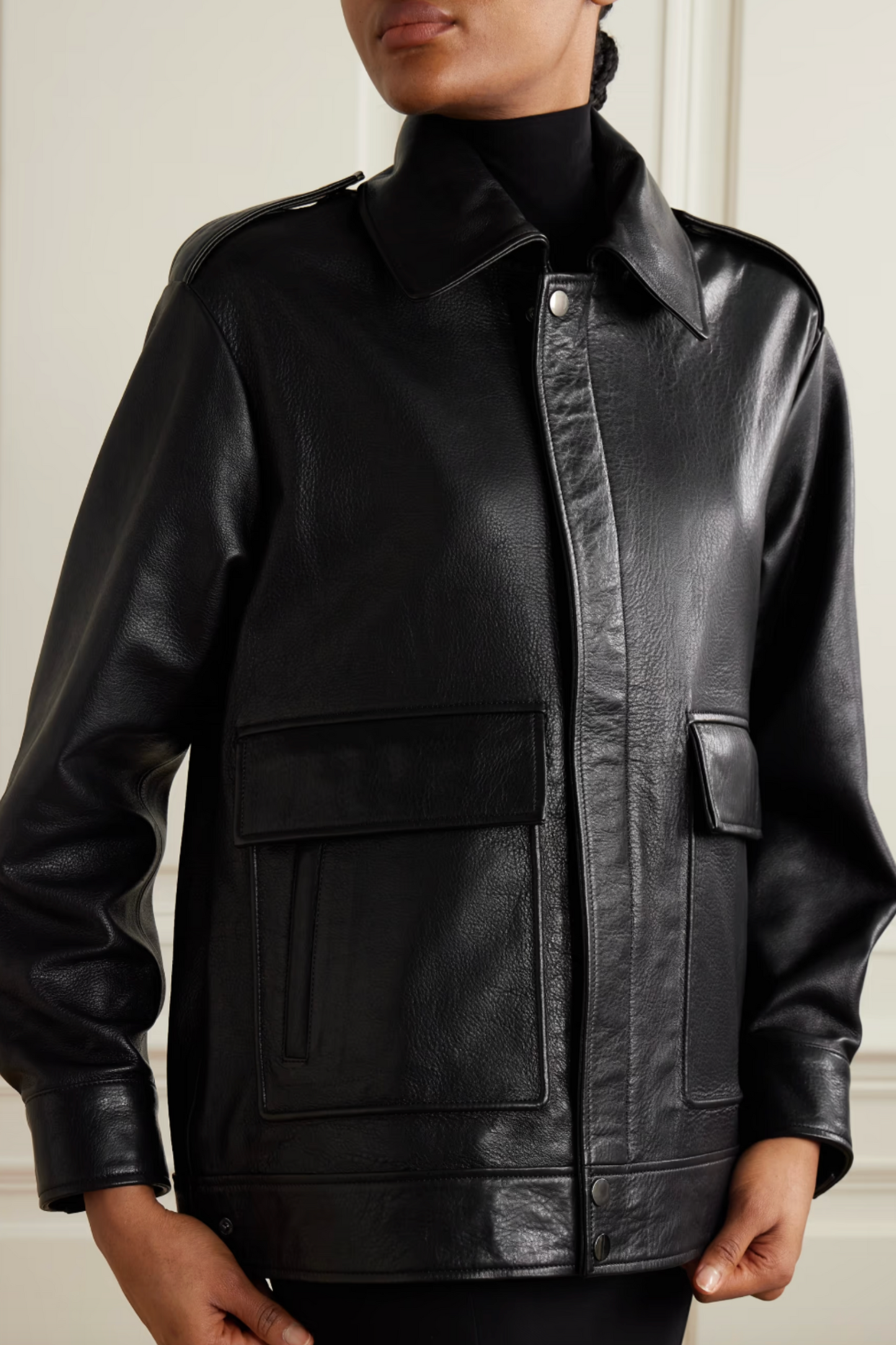 Drey Leather Biker Jacket