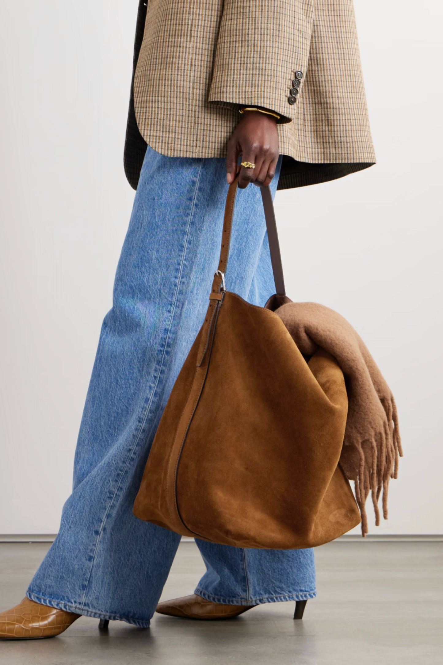 Suede Tote