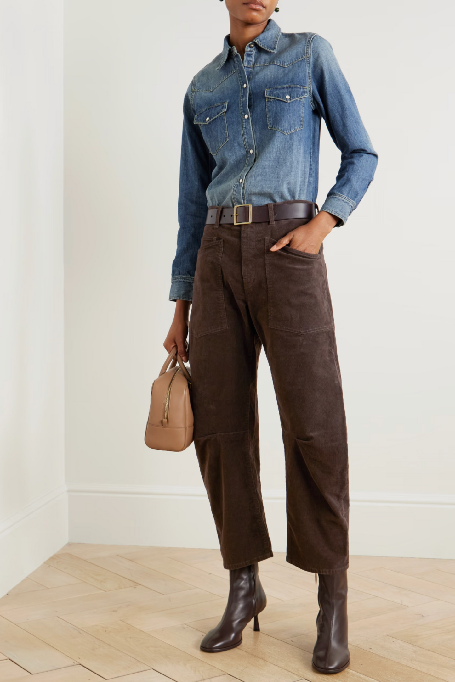Shon Cotton-blend Corduroy Tapered Pants