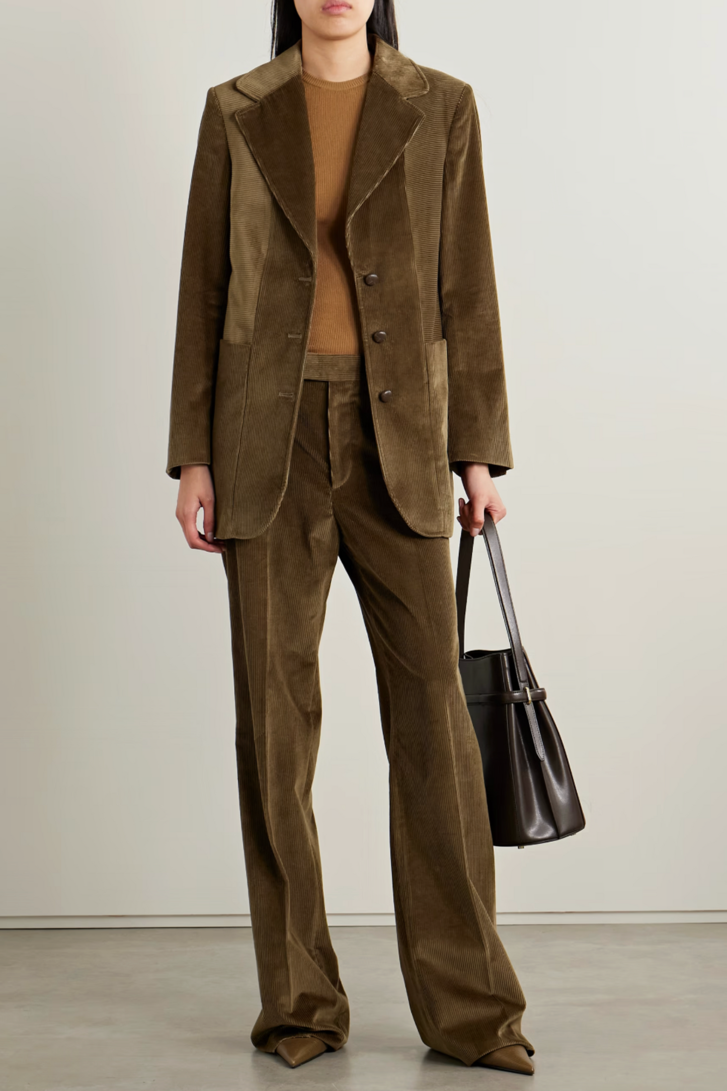 Harry Cotton-corduroy Blazer and Taylor Straight-leg Pants