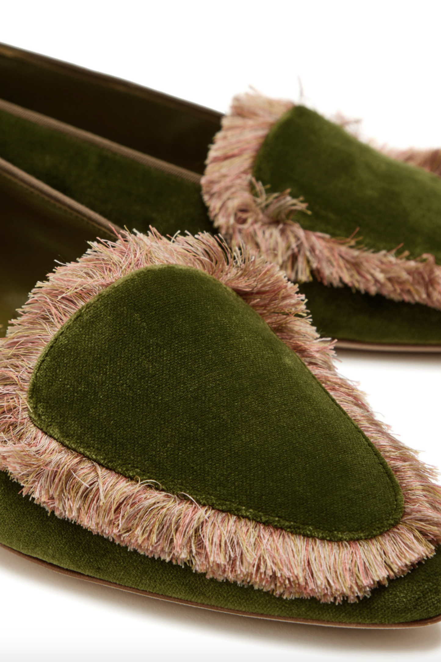 Agofran Fringed Velvet Loafers