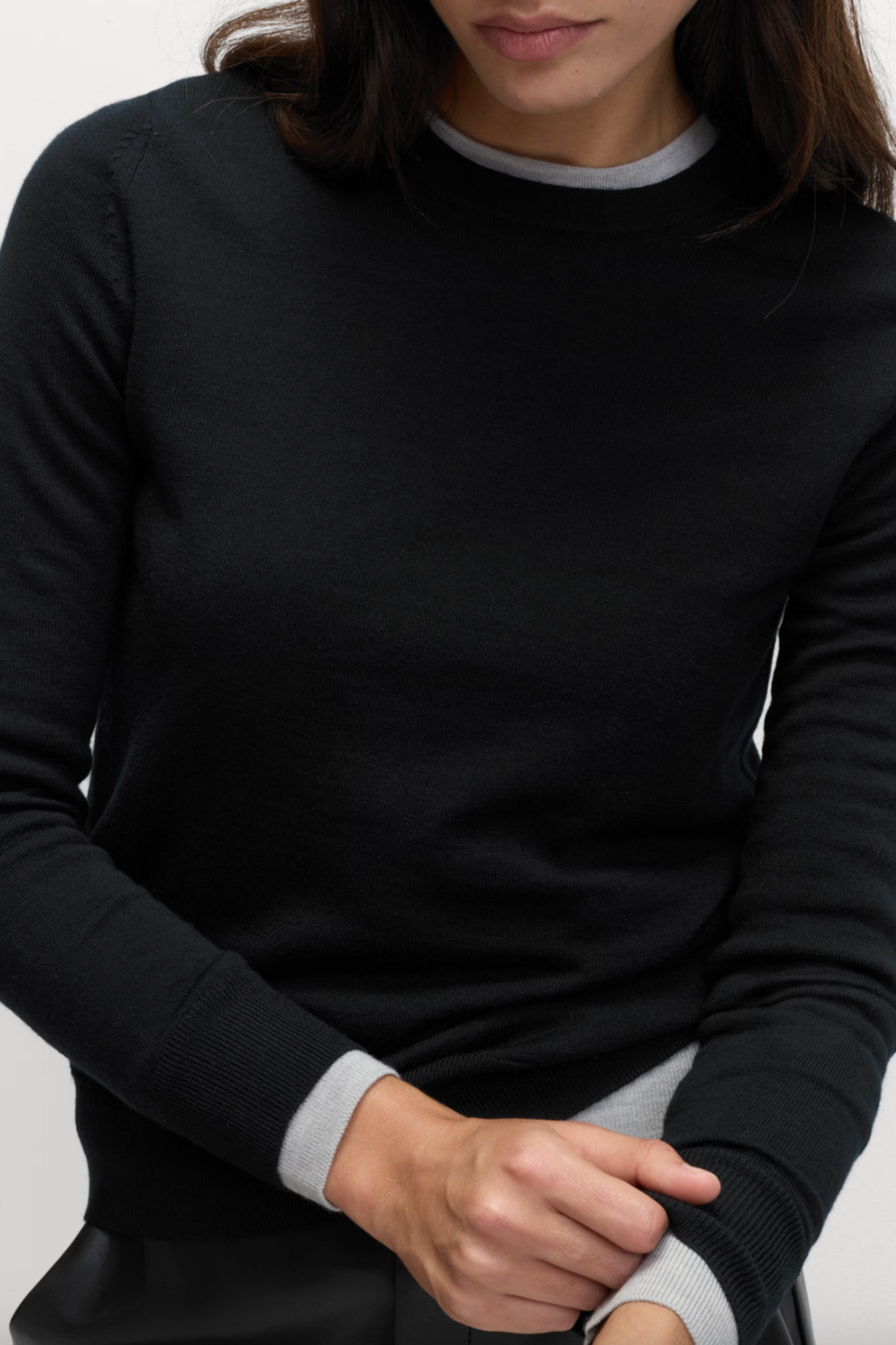 Pure Merino Wool Crew Neck Jumper