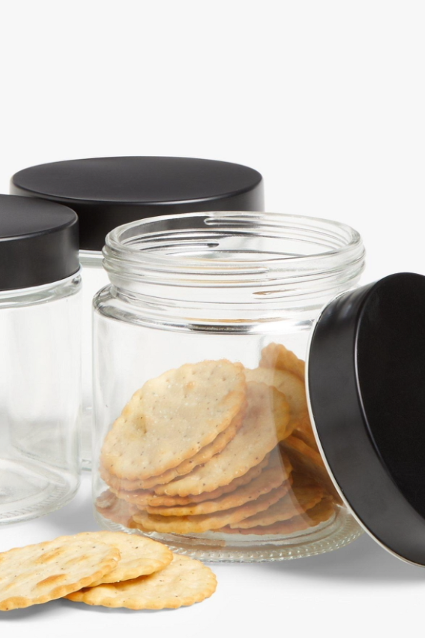 Glass Storage Container, Set of 3, 870ml