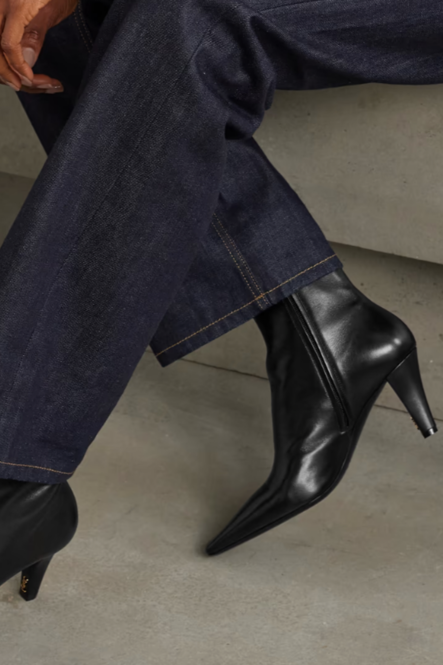 Josie embellished leather ankle boots