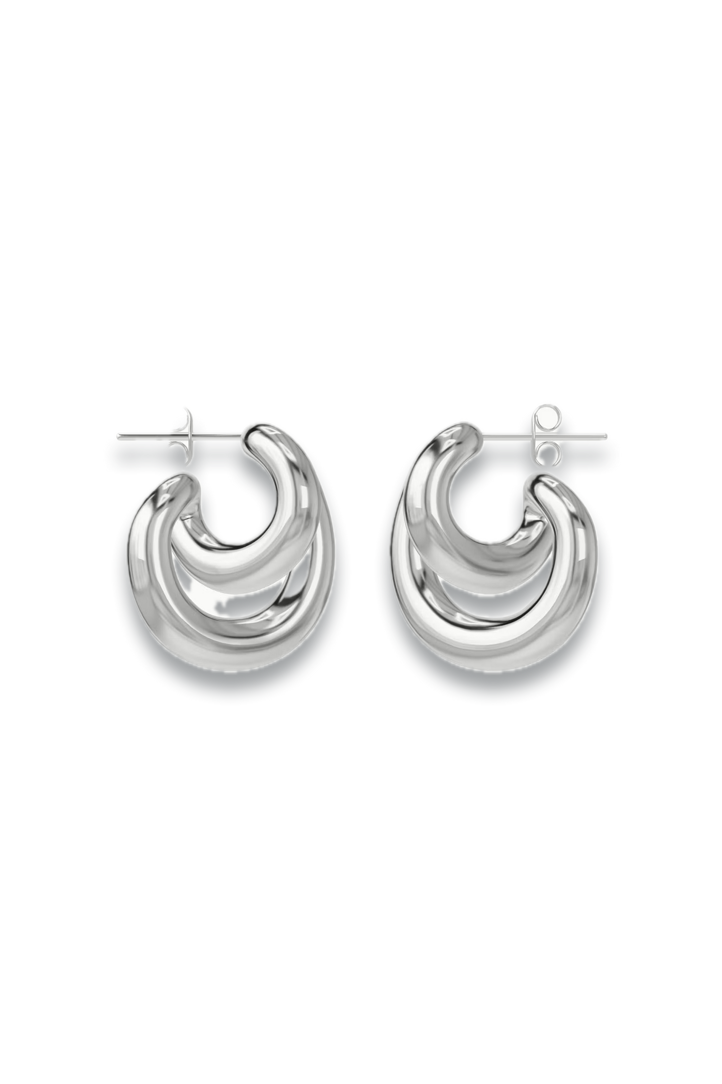 Initial Blow Earrings